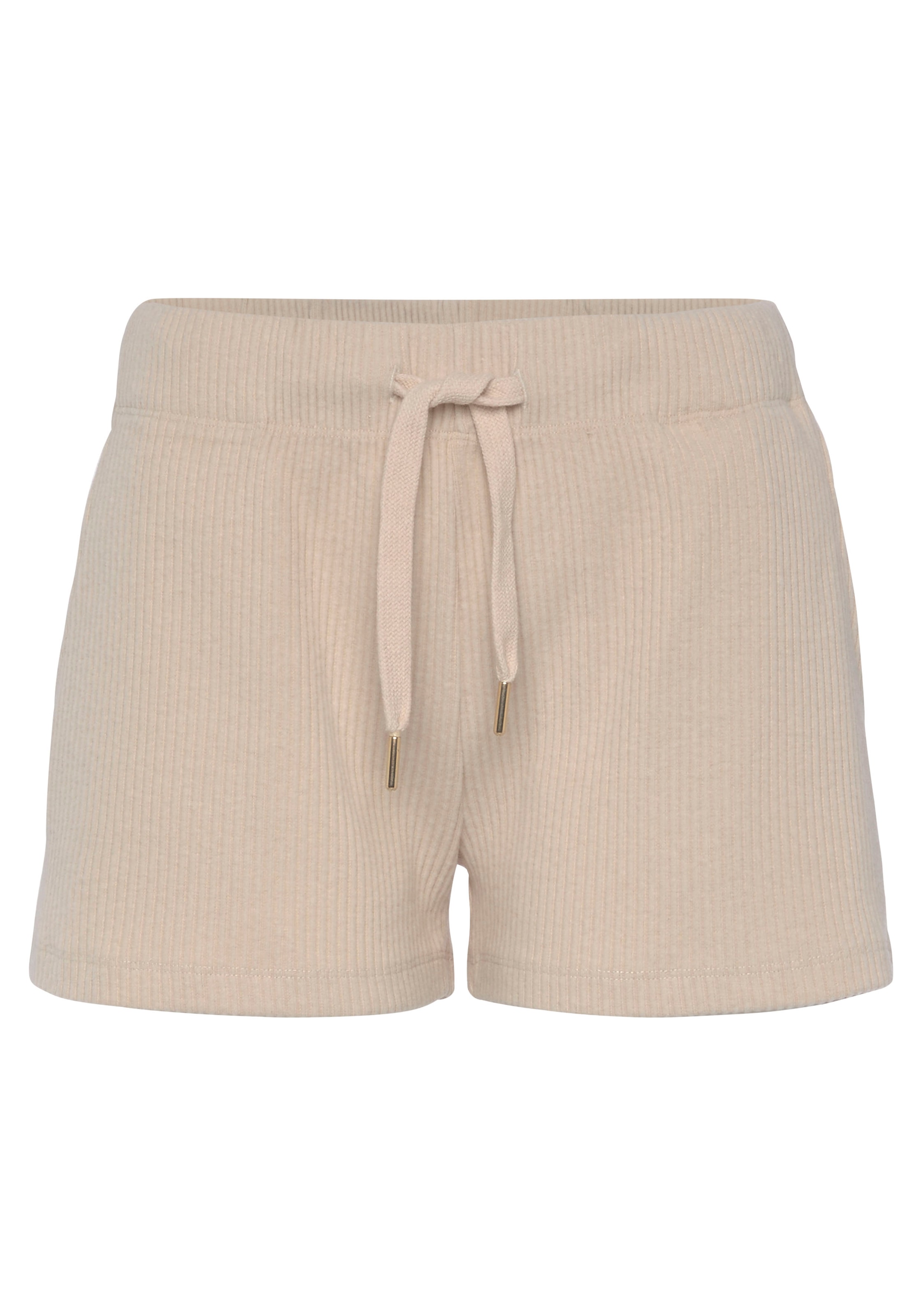 s.Oliver Sweatshorts, Kurze Hose aus Ripp-Qualität mit seitlichen Taschen, Loungewear