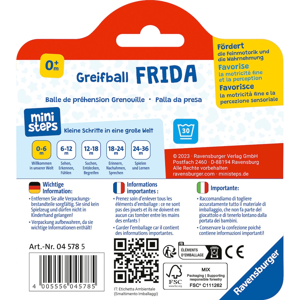 Ravensburger Greifspielzeug »ministeps, Greifball Frida«