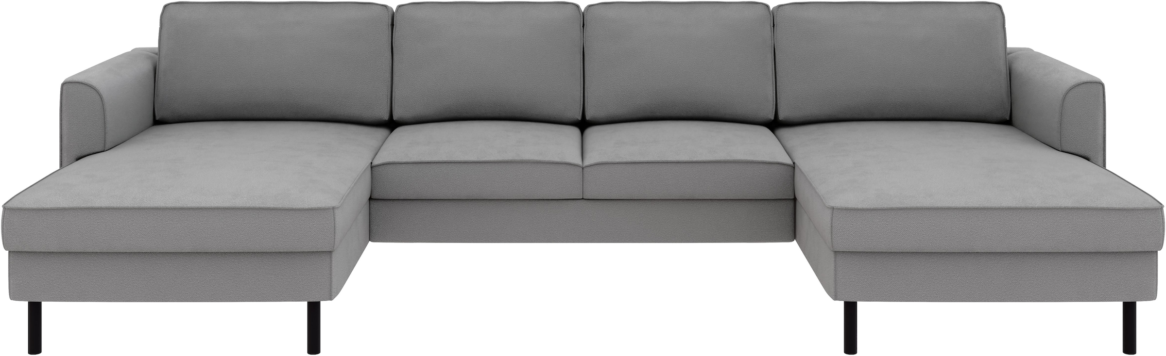 Home affaire Wohnlandschaft »Booster Couch wahlweise mit Schlaffunktion und Bettkasten-auch in Cord«, Sofa in U-Form, Breite 305 cm