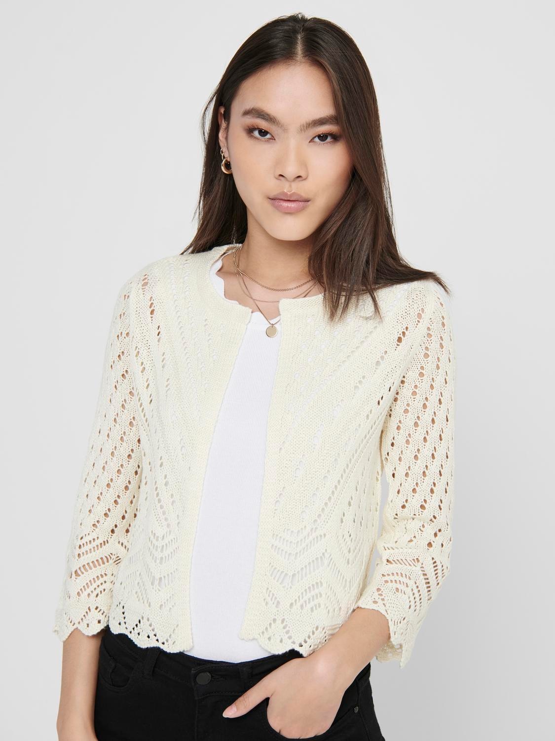 JDY Strickjacke »JDYSUN 3/4 CROPPED CARDIGAN KNT NOOS«