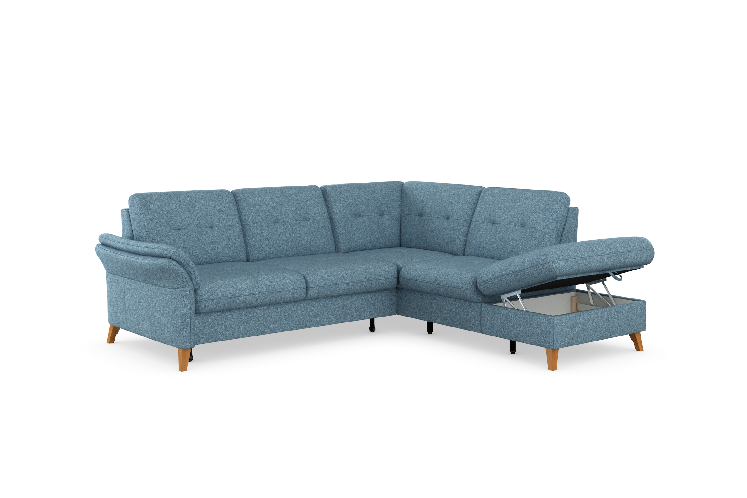 sit&more Ecksofa »Göteborg«, inkl. Sitztiefenverstellung, wahlweise mit Bettfunktion & Bettkasten