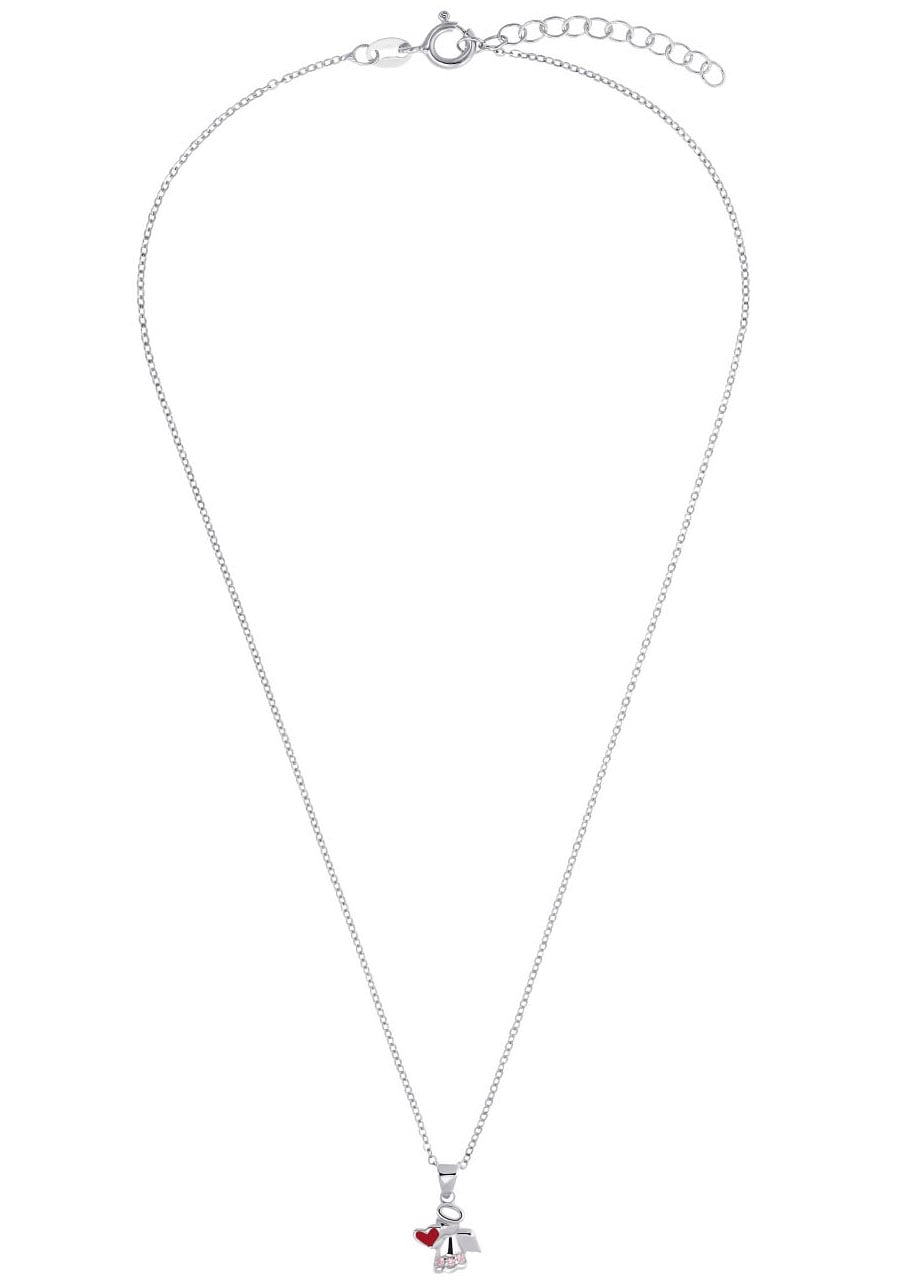 Amor Kette mit Anhänger », 2021298«, mit Zirkonia (synth.)