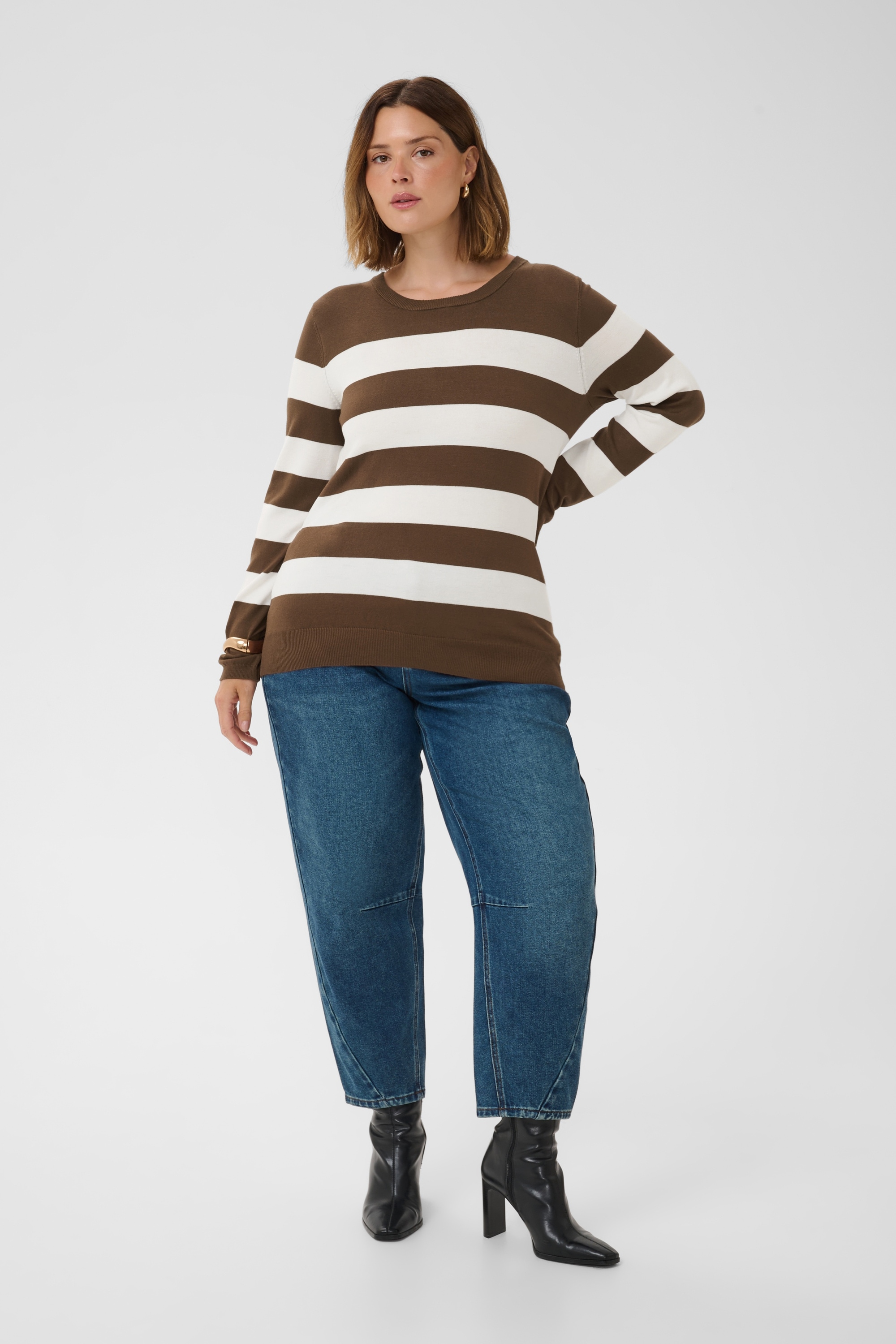 KAFFE Curve Strickpullover »Damen Strickpullover KClizzy«