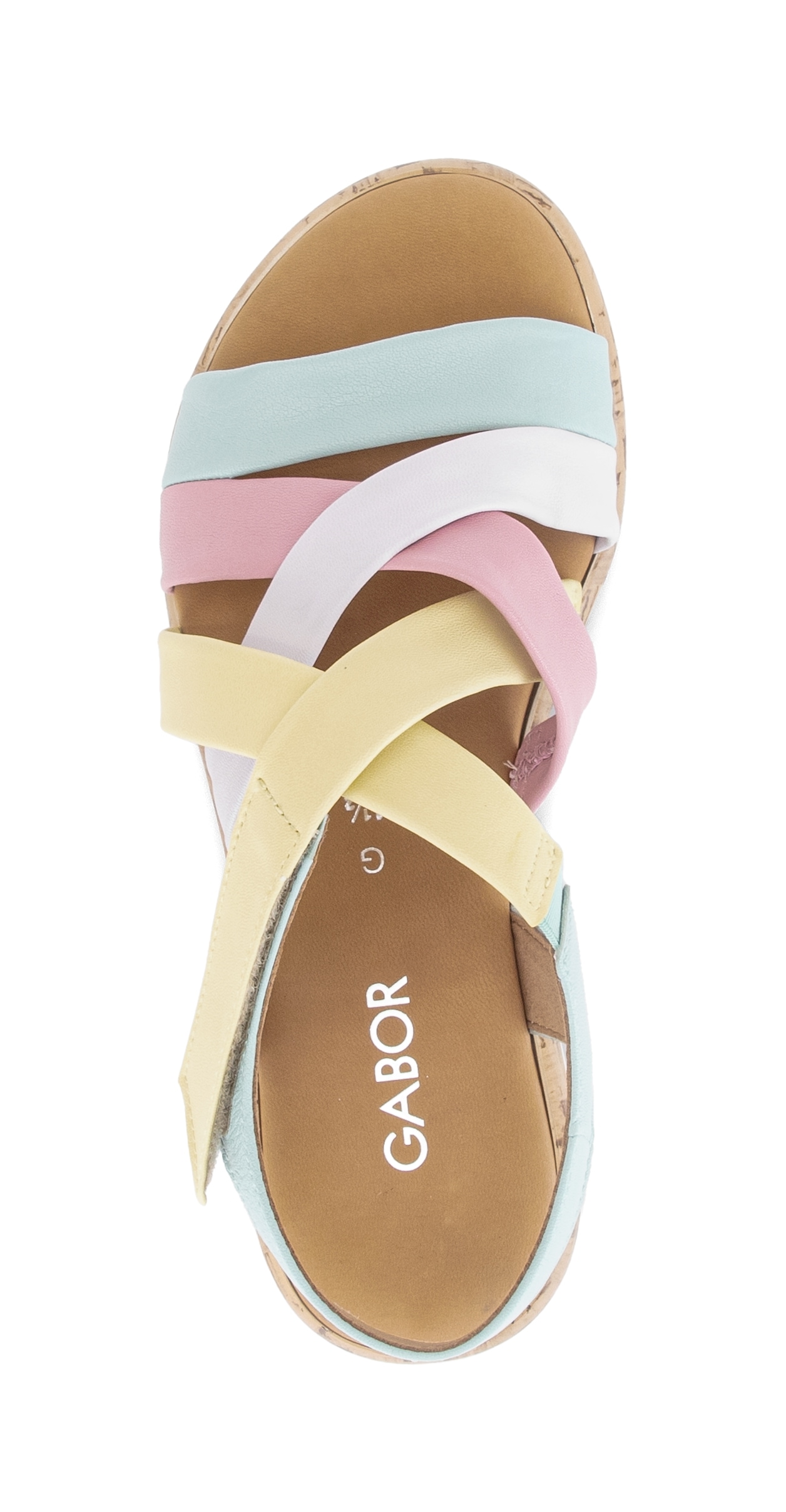 Gabor Riemchensandale »Rhodos«  Sandalette, Sommerschuh im Kontrast-Look, G-Weite