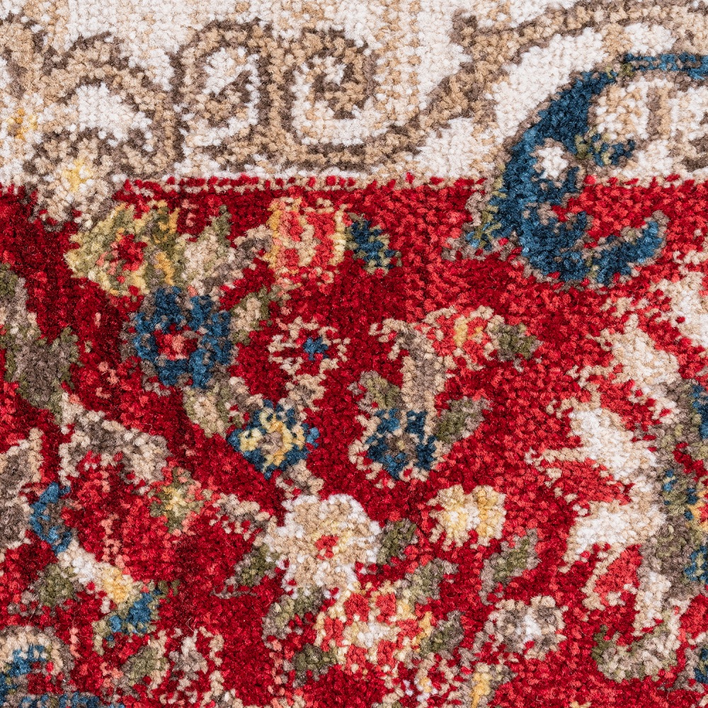 OTTO home Teppich »Molvio, mit & ohne Fransen« rechteckig 18 mm Höhe Orient-Optik, Vintage Design, weich, Wohnzimmer, Schlafzimmer