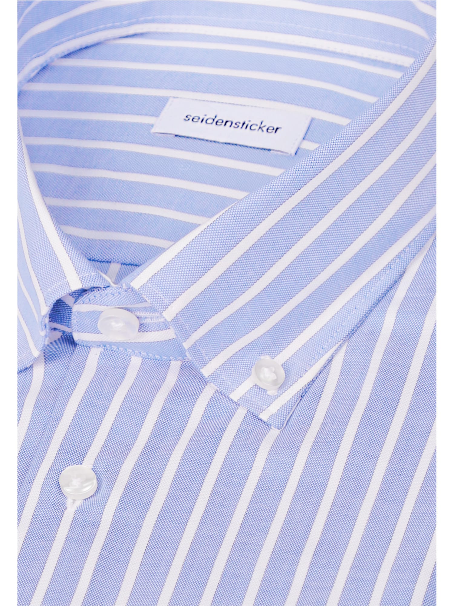 seidensticker Businesshemd »Schwarze Rose« Regular 1/1 Button-Down-Kragen Gestreift