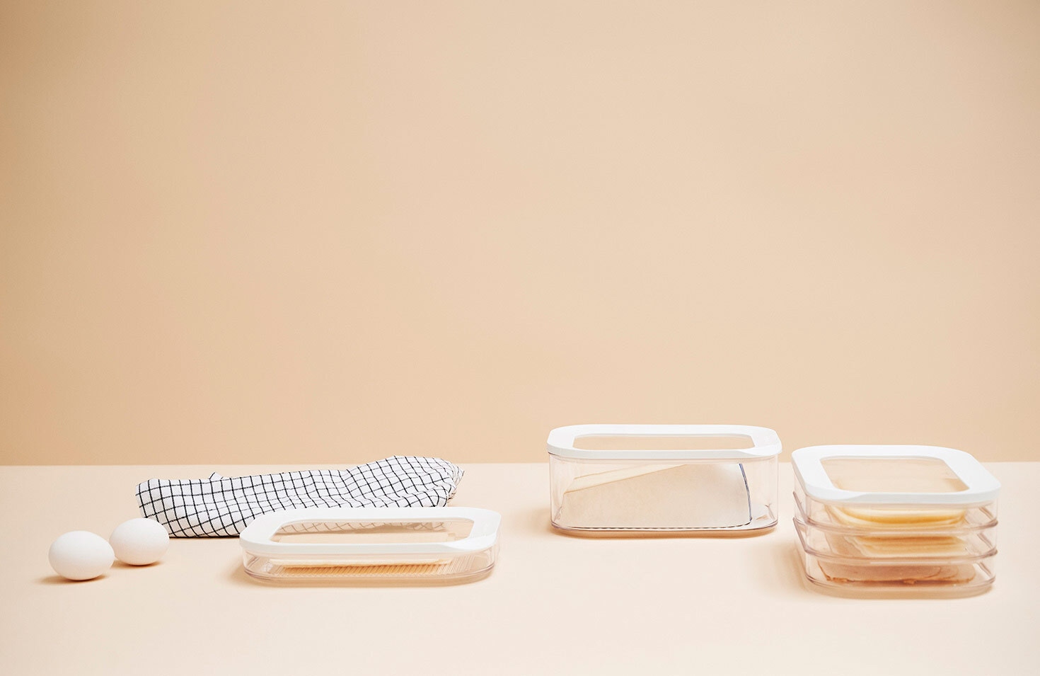 Mepal Vorratsdose »Aufschnittdosen Modula 3er Set transparent«