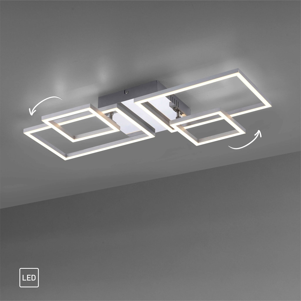 my home LED Deckenleuchte »Jorvin«, Gr. ca. 65 x 33,8 cm, schwenkbar, flache Bauform