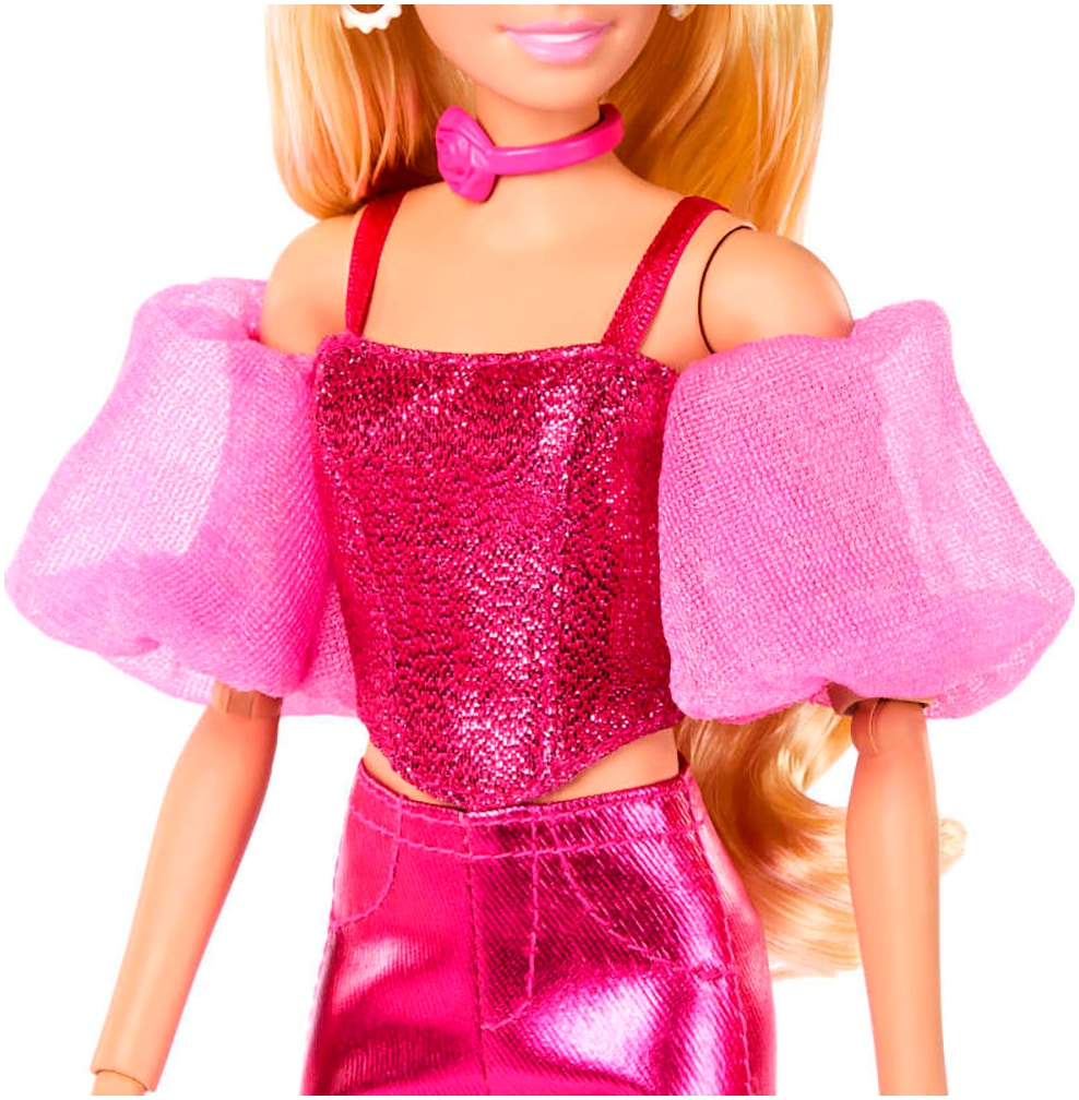 Barbie Anziehpuppe »Barbie Deluxe Style im pinken Metallic Outfit«