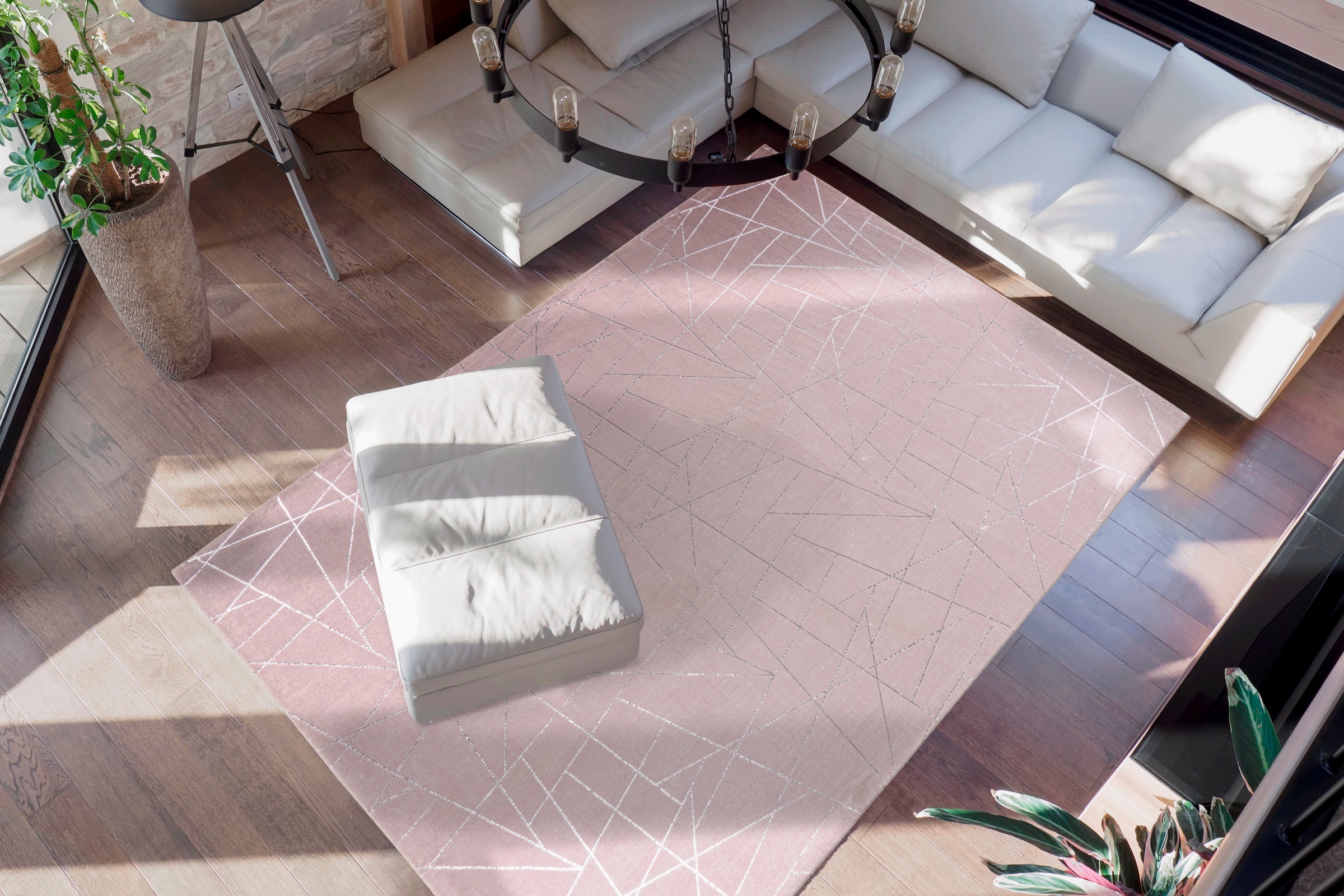 me gusta Teppich »Bijou 125«, rechteckig, 20 mm Höhe, Glanz Effekt, weicher Flor, Wohnzimmer, Schlafzimmer