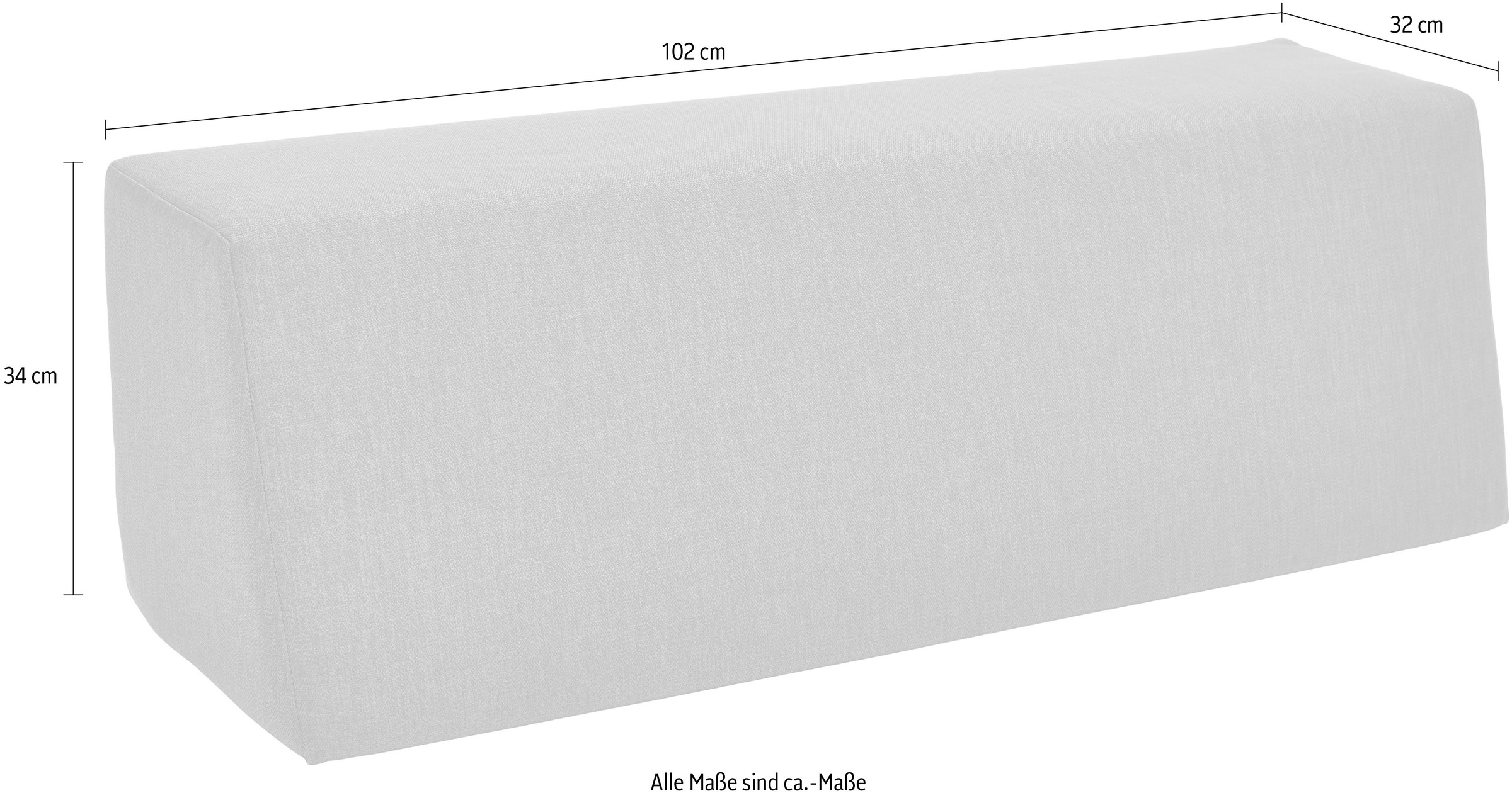 Müller SMALL LIVING Polsterauflage »Rückenkissen (eckig) für Stapelliege«, in hochwertigem Designstoff KVADRAT Fiord 2 Stoff bezogen
