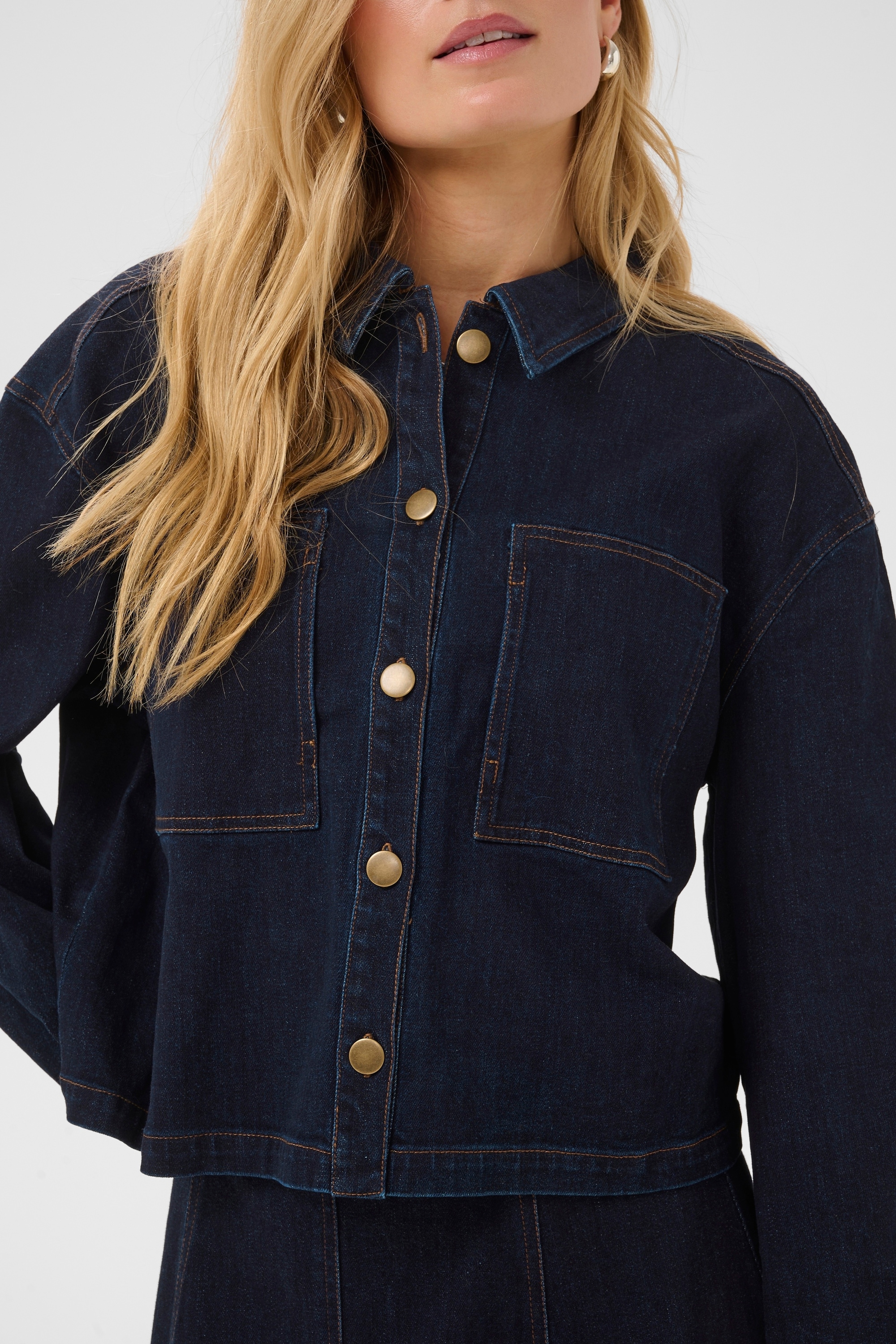 Saint Tropez Jeansbluse »Jeanshemd SambrinaSZ«