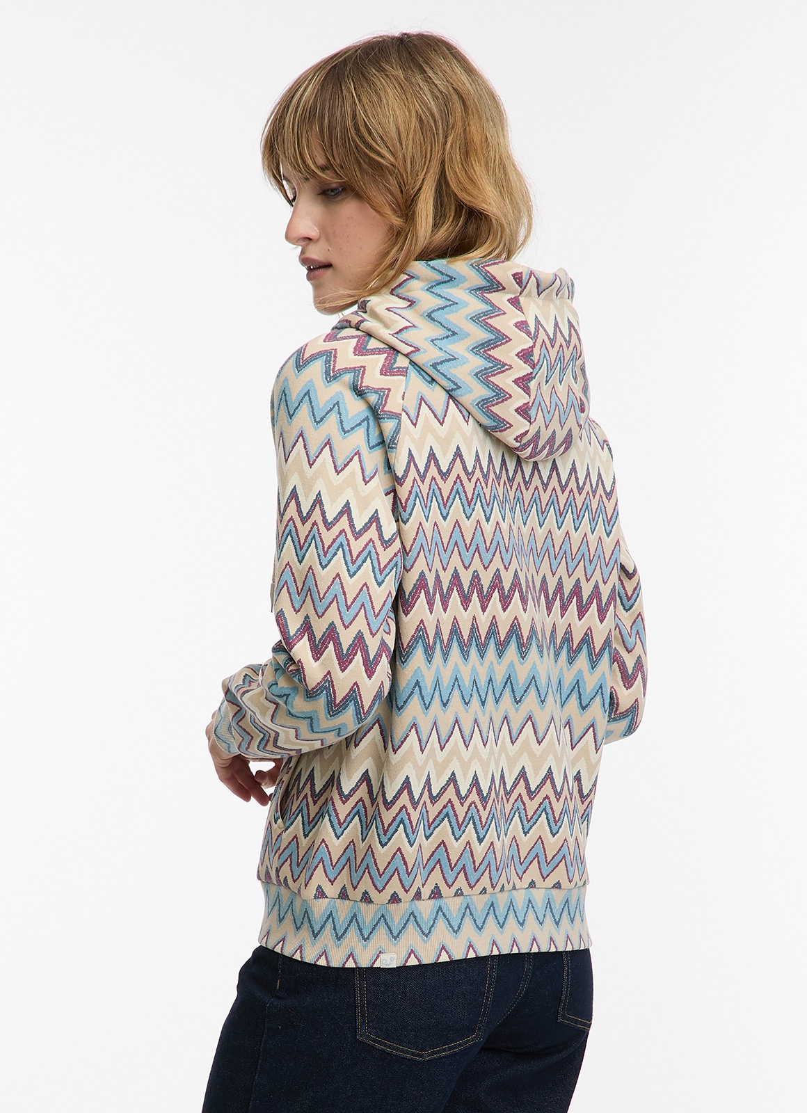 Ragwear Sweatshirt »FLLAWIA PRINT«, mit Reißverschluss, Langarm, aus Baumwolle und Polyester, in Sweatware

