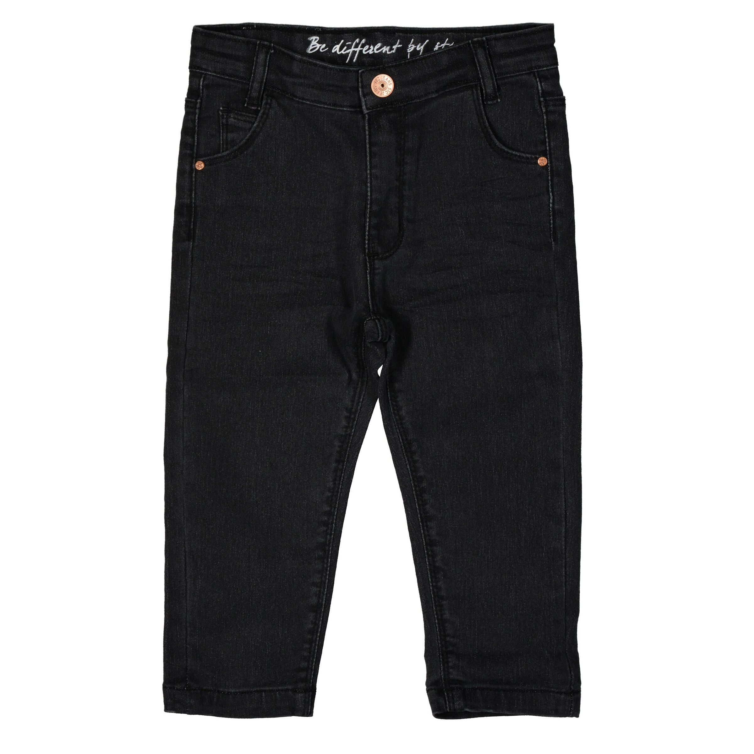 Staccato Mädchen 5-Pocket-Jeans mit Crinkle-Effekten in schwarz, Größe 98