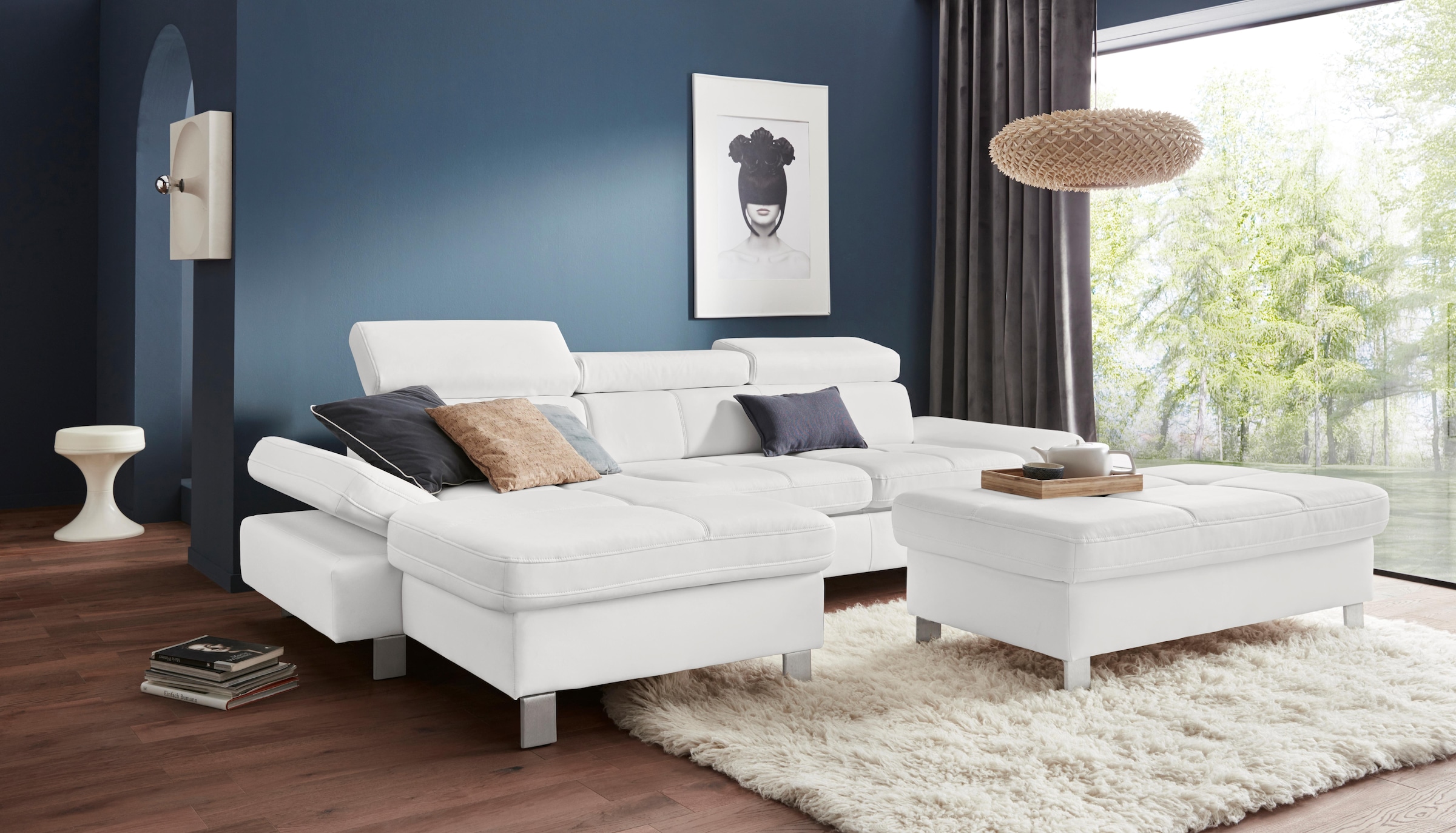 exxpo - sofa fashion Hocker »Fiji Bankhocker mit Staufach unter der Sitzfläche«, elegant modern mit toller Detailverarbeitung