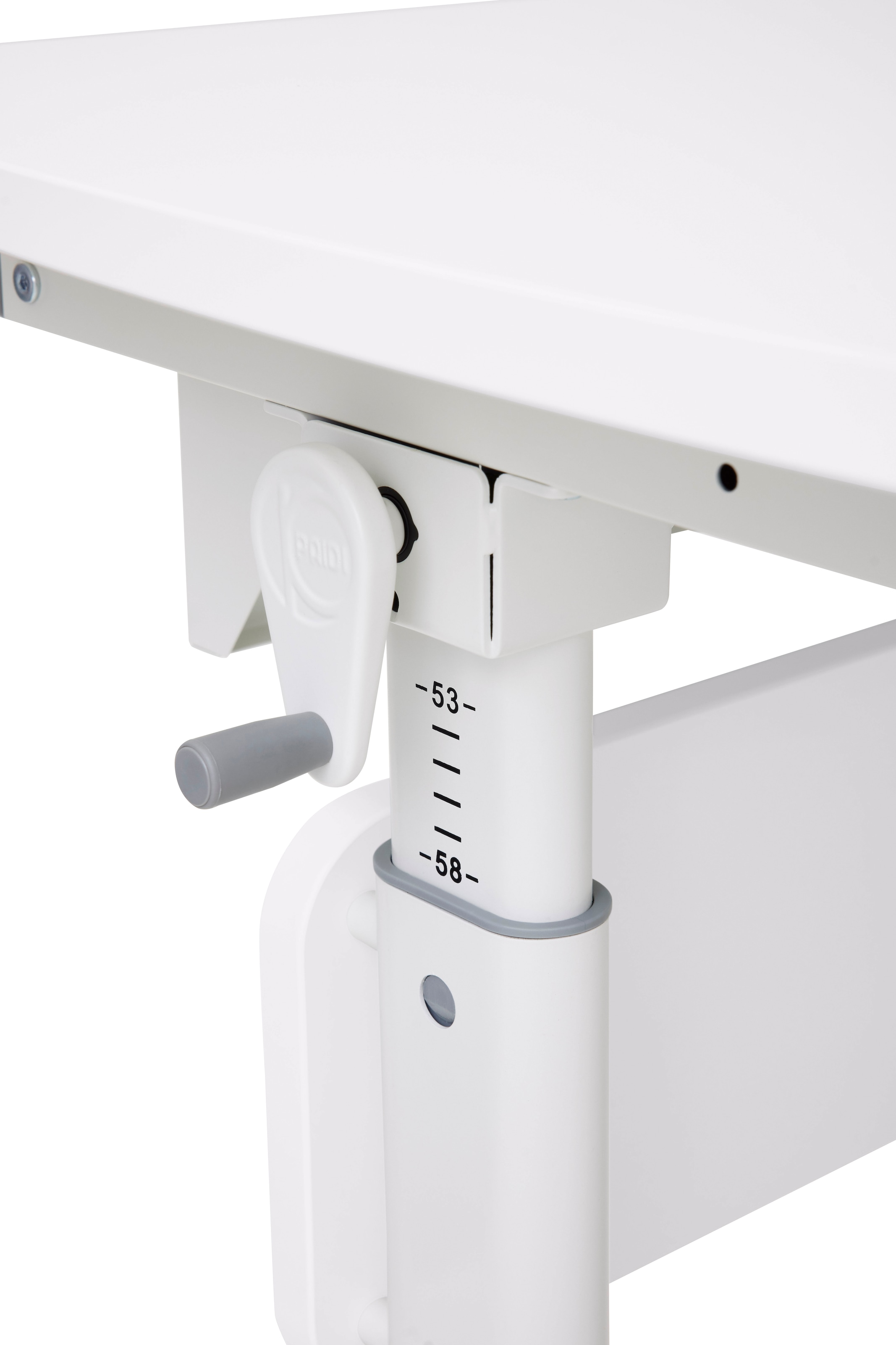 PAIDI Kinderschreibtisch »DIEGO CURVED GT, Schülerschreibtisch, ergonomisch, mitwachsend« stufenlos höhenverstellbar, geteilte Tischplatte neigbar