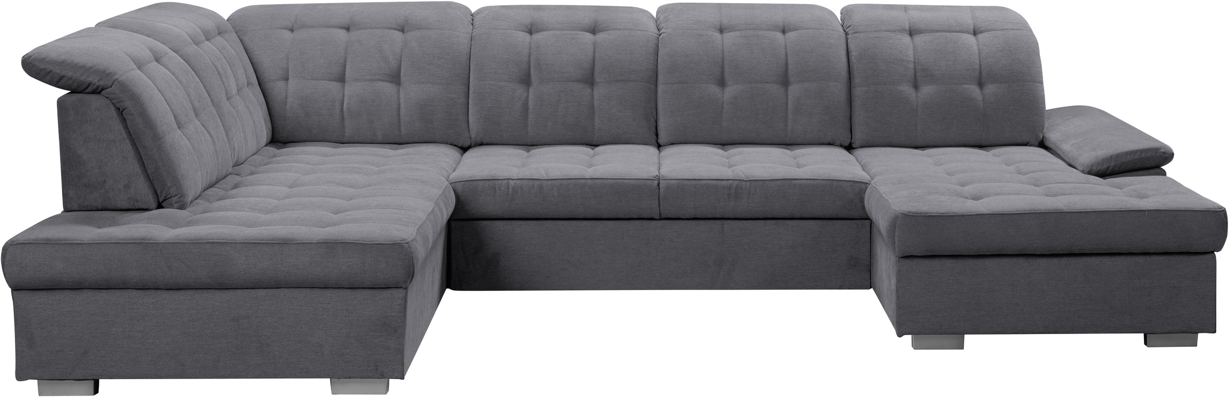 WERK2 Wohnlandschaft »Kordula-New U-Form«, Sofa in U-Form mit Schlaffunktion & Bettkasten, Schlafcouch