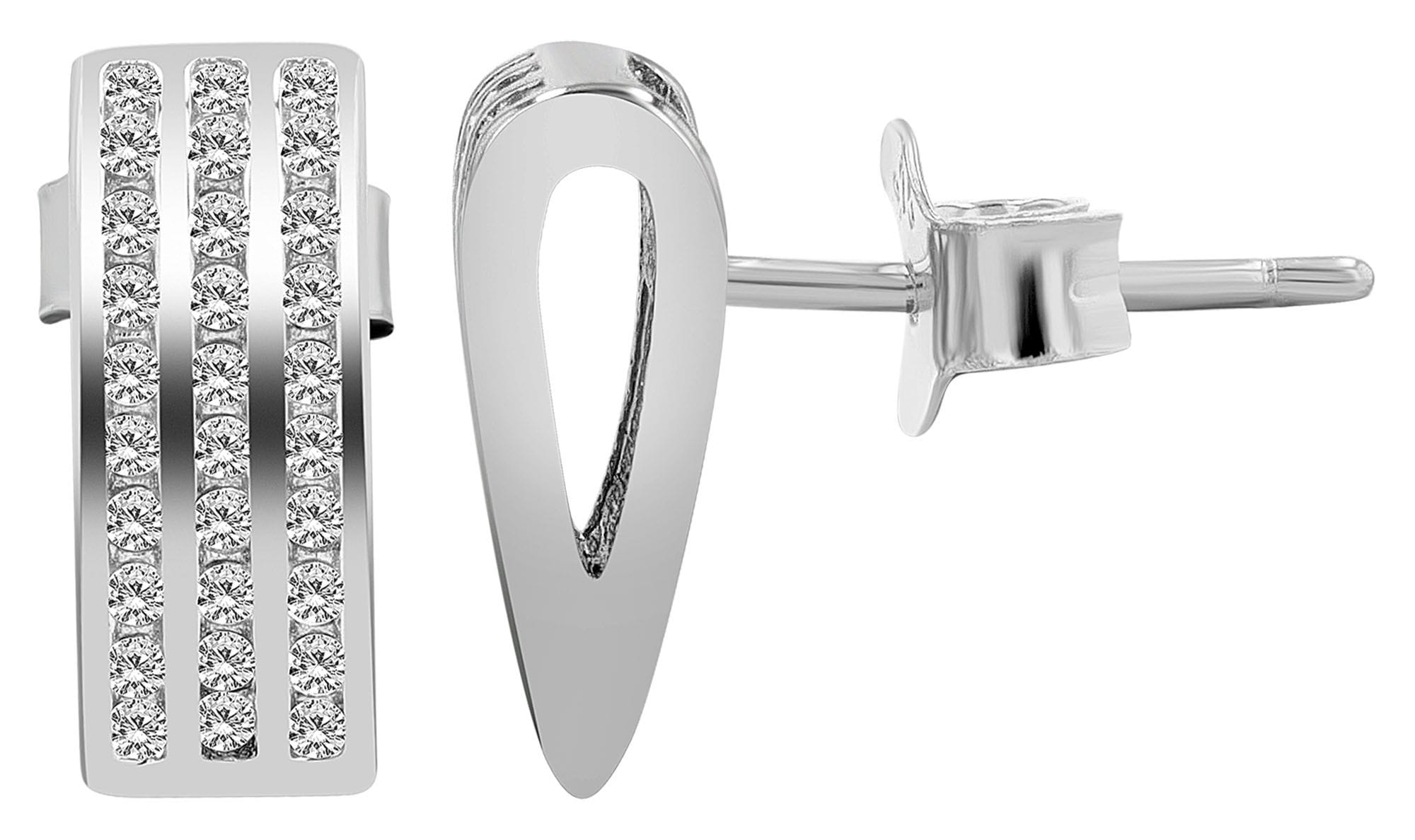 Adelia´s Paar Ohrstecker »Damen Ohrringe ¿ Ohrstecker aus 925 Silber«