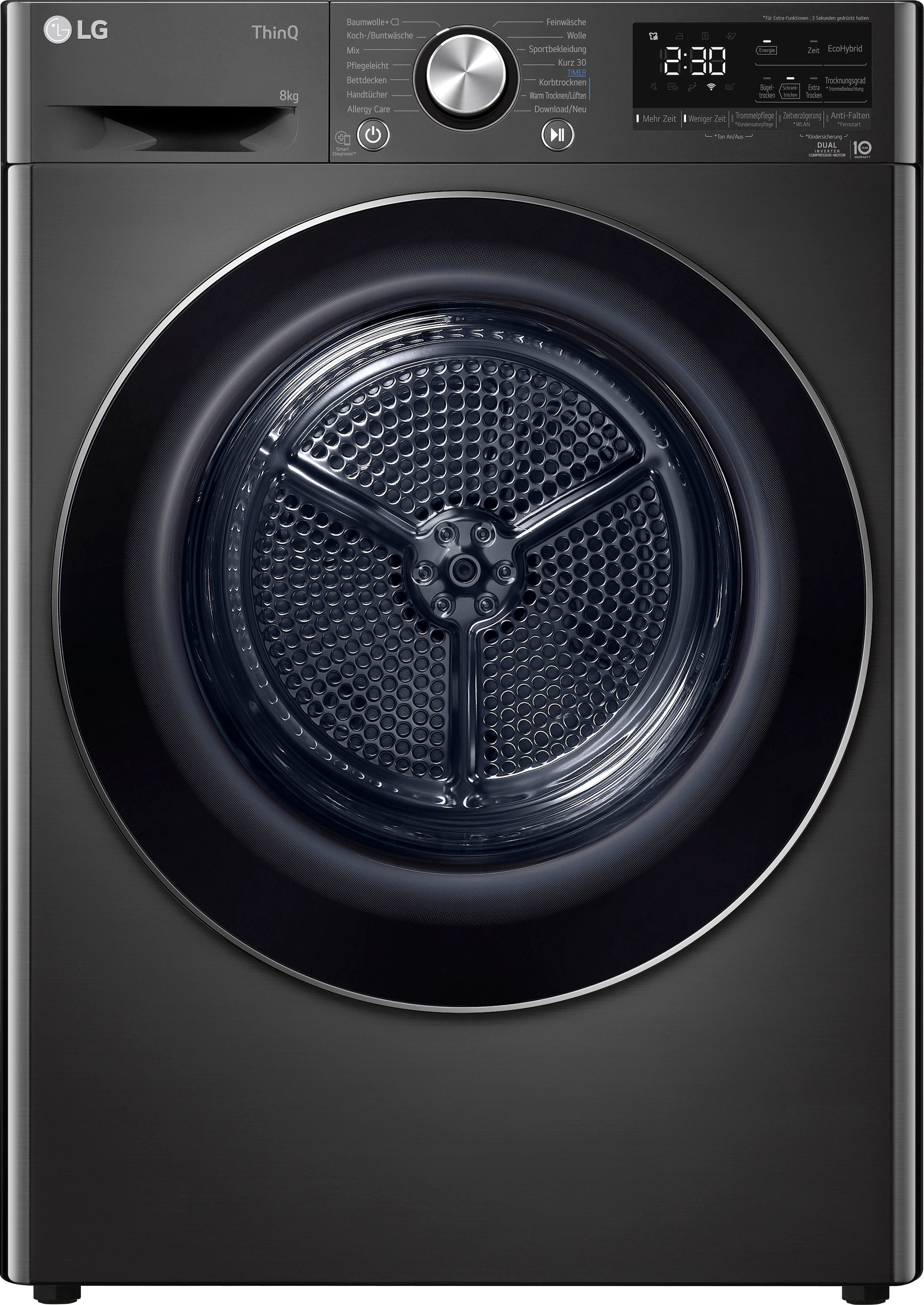 LG Wärmepumpentrockner »RT80V9B«, Vivace, 8 kg