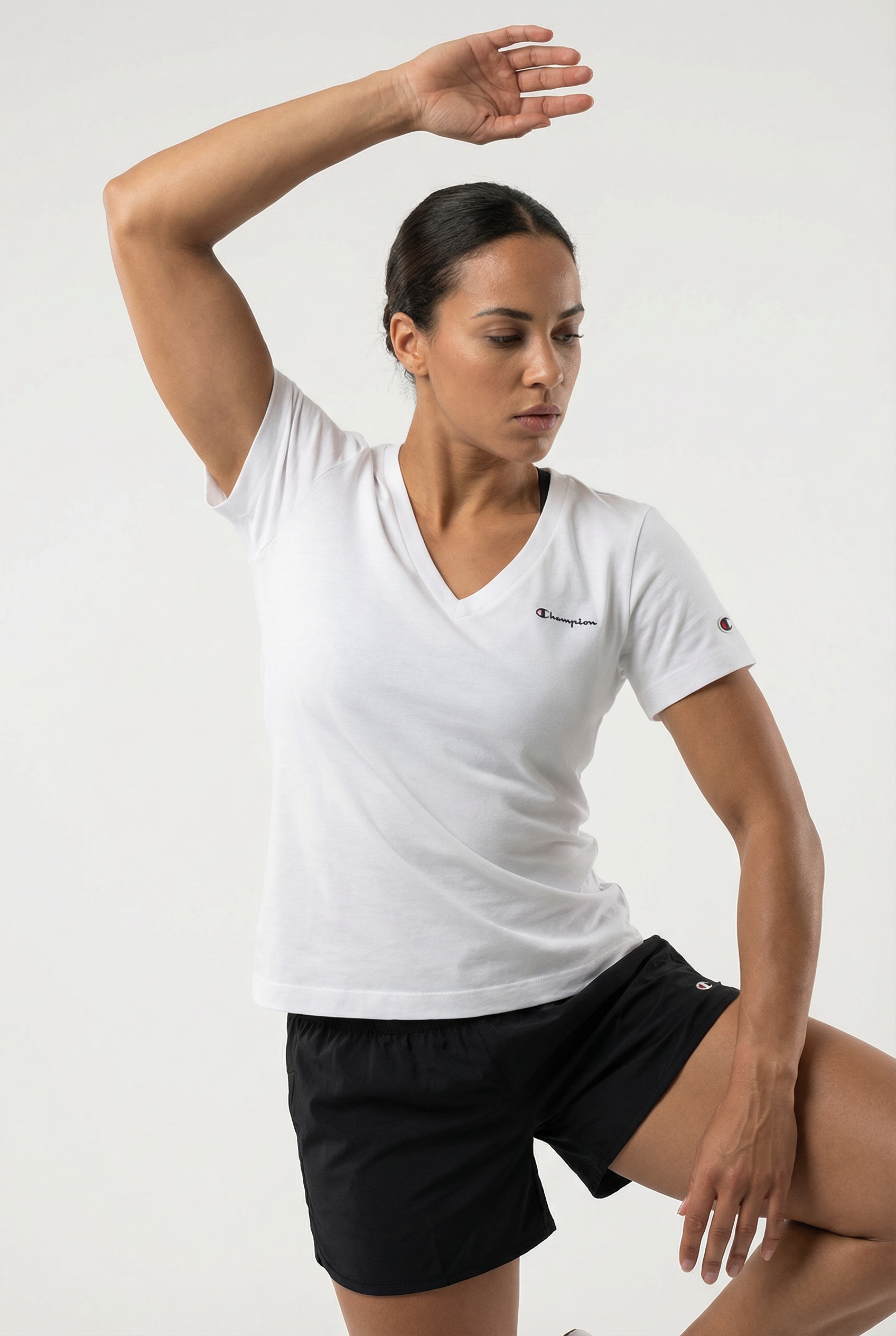 Champion T-Shirt »ICONS CONTRAST V-Neck T-Shirt« sportlicher Stil, für sportliche Aktivitäten, Kurzarmdesign