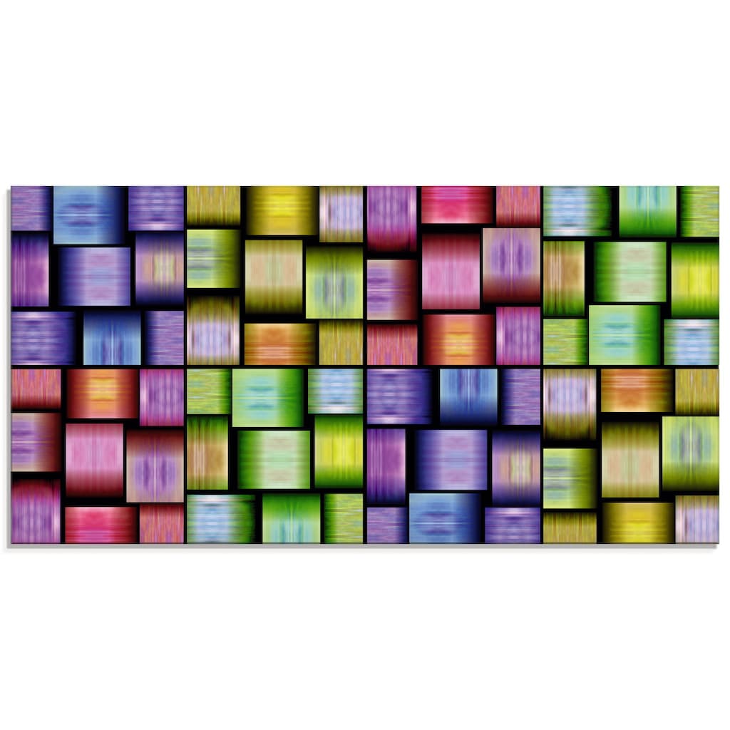 Artland Glasbild »Bunte Muster«, Muster, (1 St.)