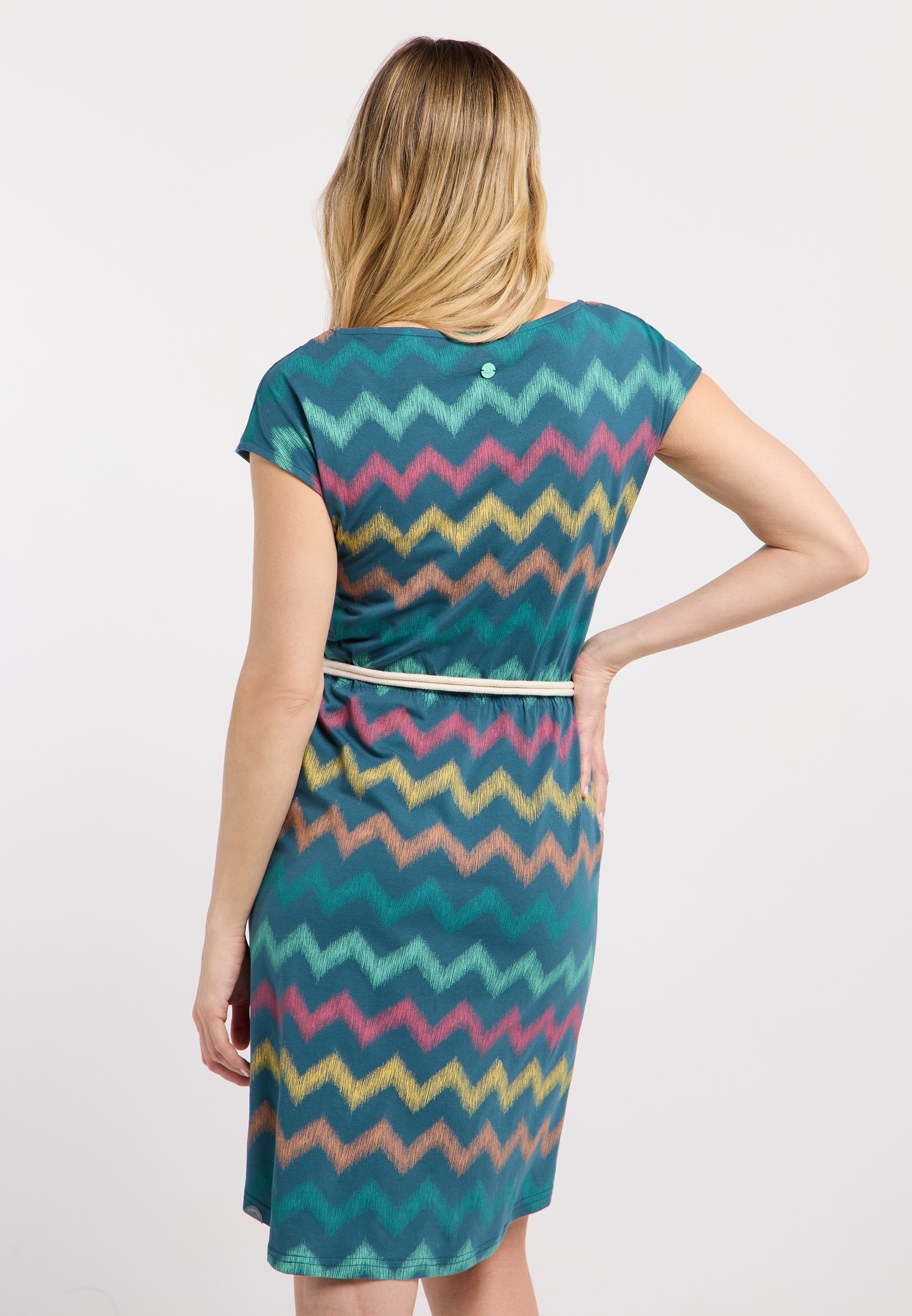 Ragwear Sommerkleid »LILITHE PRINT« 2 tlg. Baumwoll-Modal-Mix mit Eingrifftaschen und Gürtel