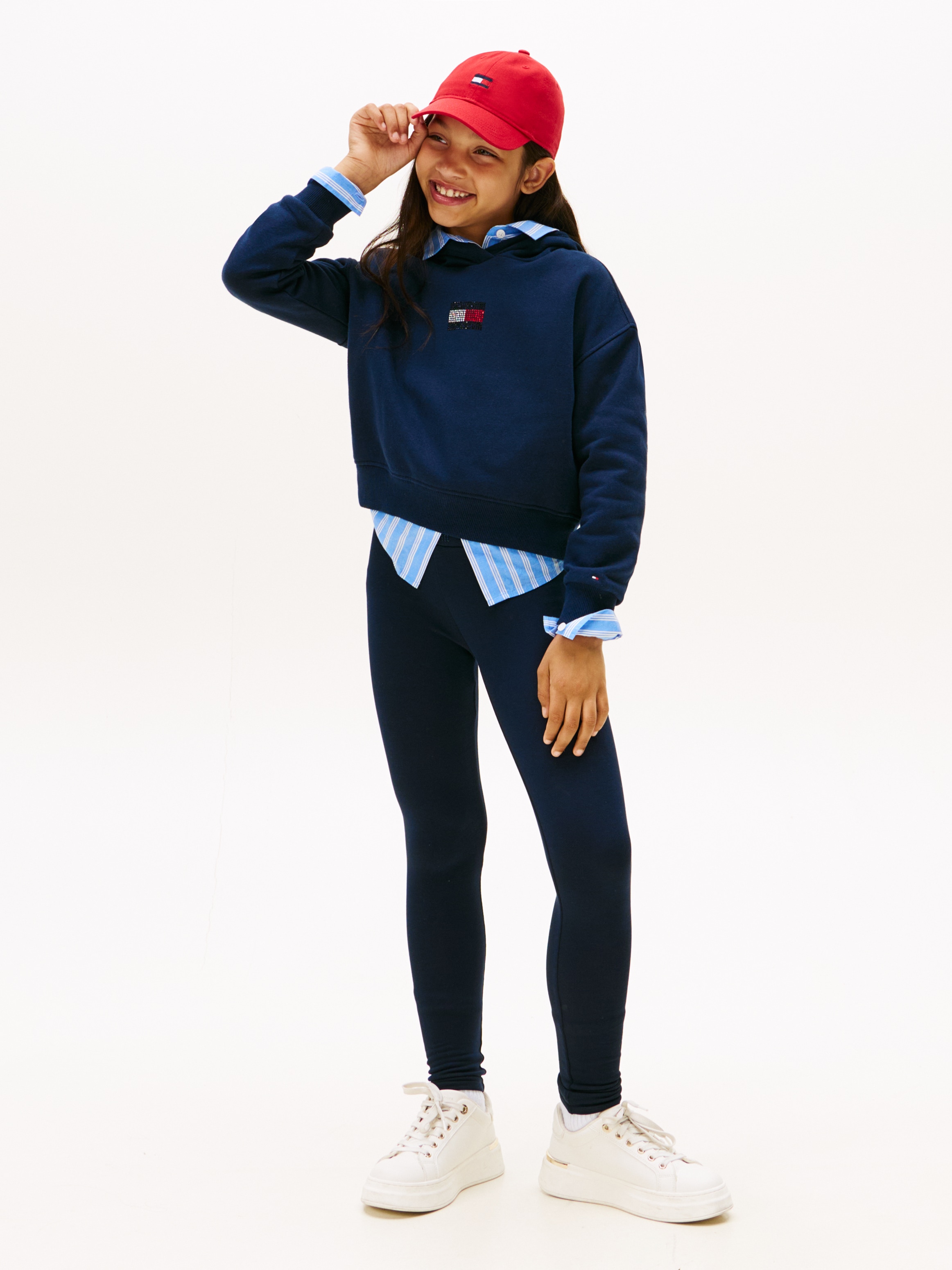 Tommy Hilfiger Leggings »RHINE STONE LEGGING«, Kinder bis 16 Jahre