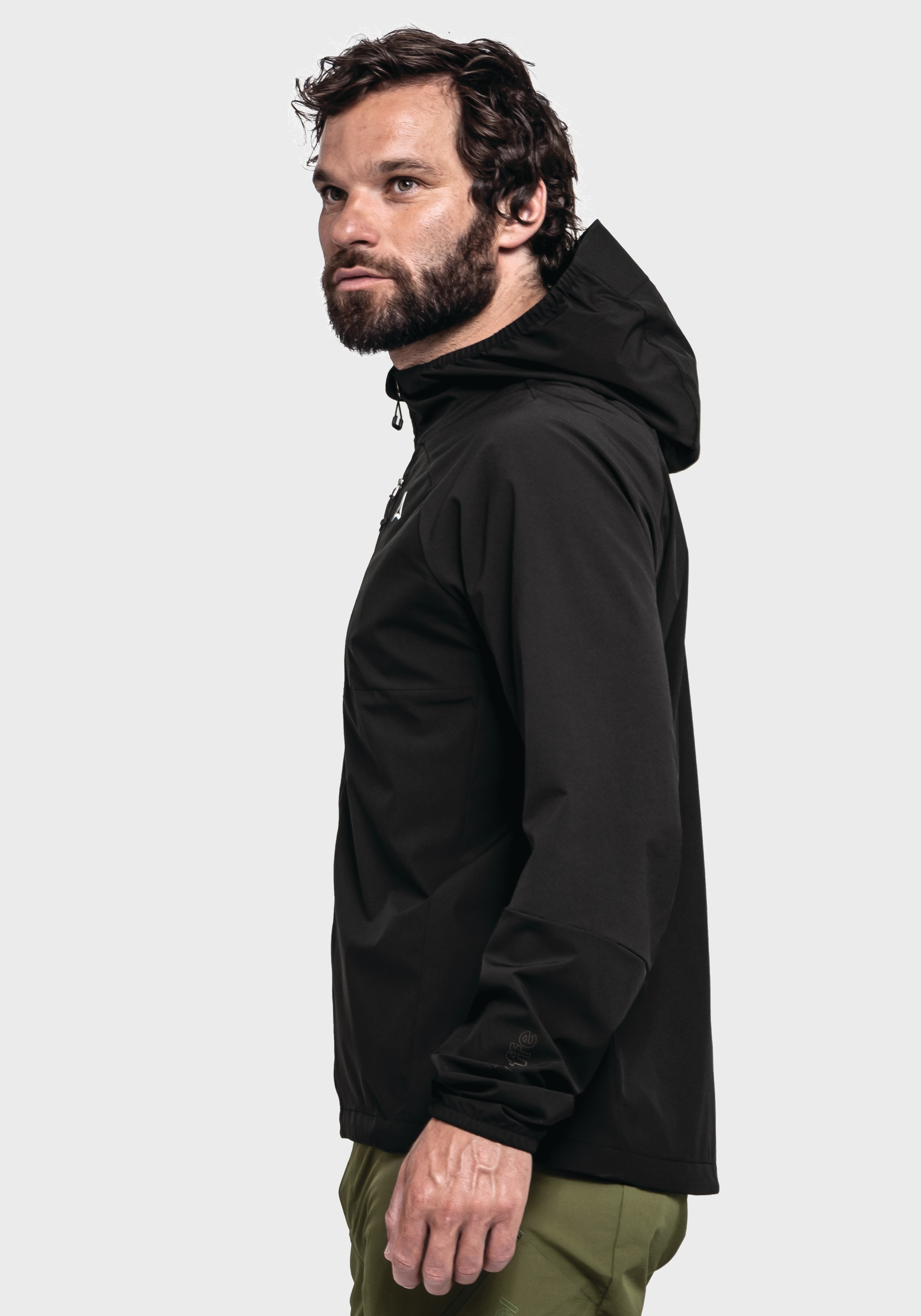 Schöffel Outdoorjacke »Bike Hybrid Jk Style Mamry MNS«, mit Kapuze