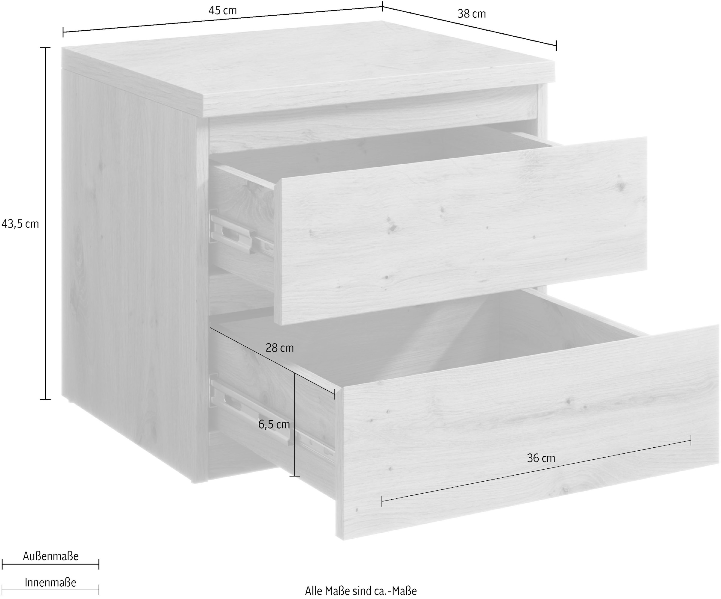 Schlafkontor Nachtkommode »Olli«