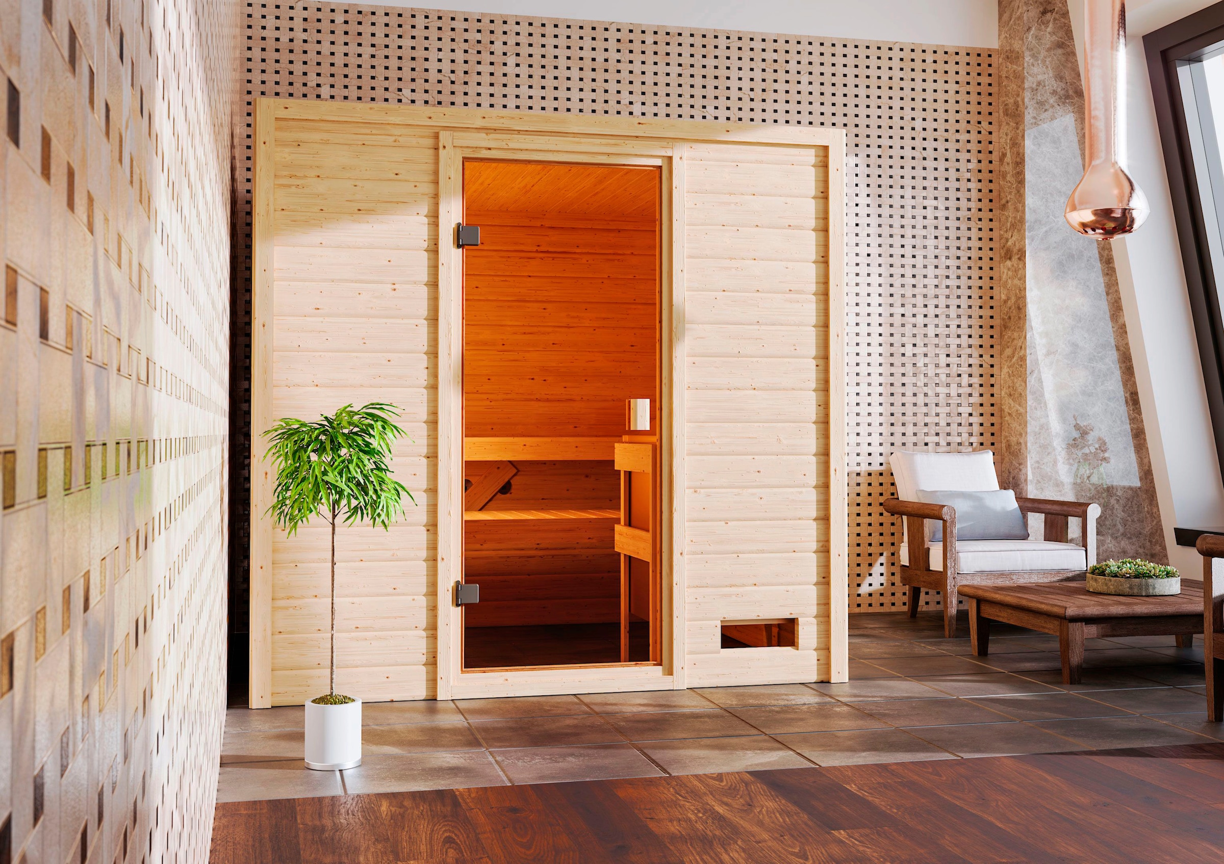 welltime Sauna »Ricky«, ohne Ofen