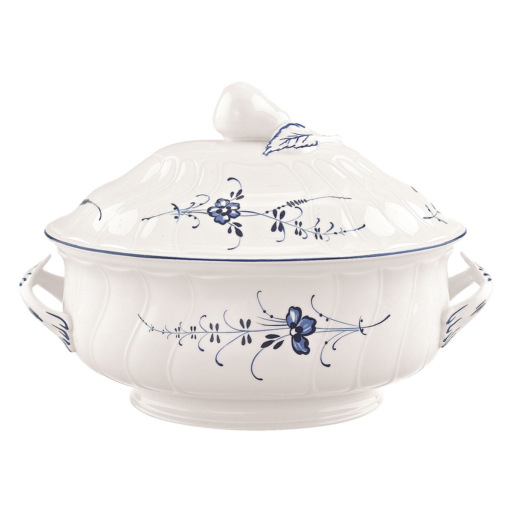 Villeroy & Boch Schale »Terrine Vieux Luxembourg 2,7 L weiß-blau«
