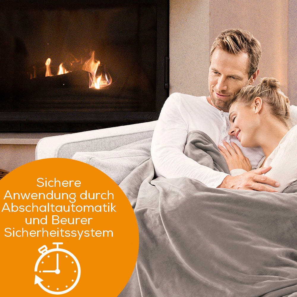 BEURER Heizdecke »HD 150 XXL Cosy Taupe«, kuschelig, maschinenwaschbar, mit Abschaltautomatik