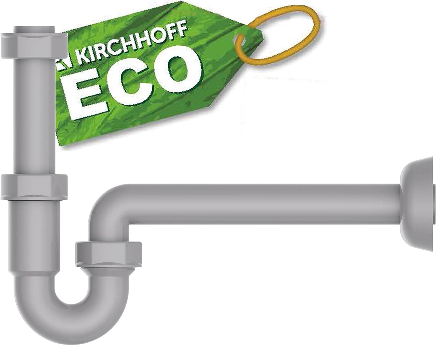 Siphon »ECO-SAVE«, (Set), KS Röhrensiphon, 1 1/4" x 32 mm