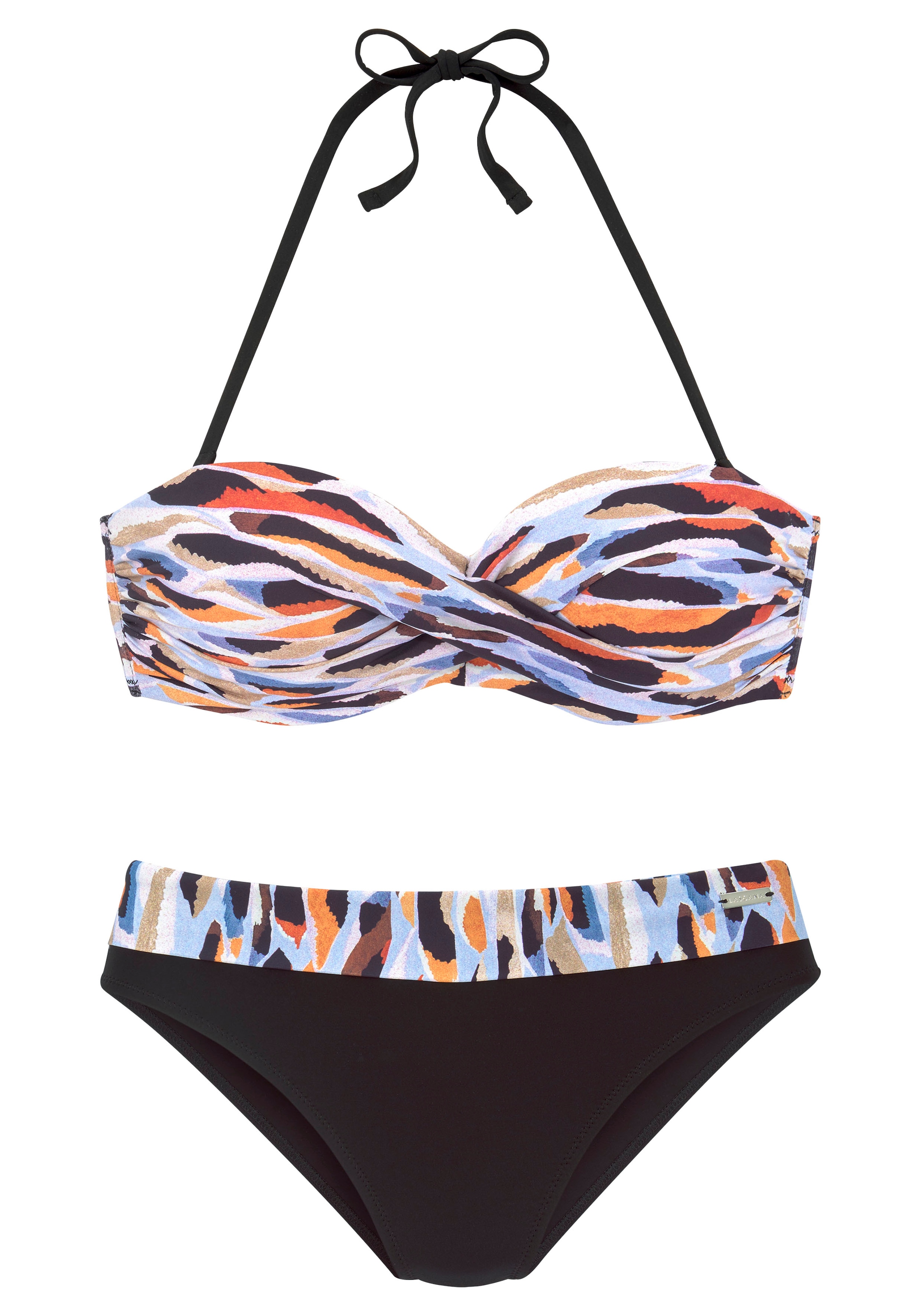LASCANA Bügel-Bandeau-Bikini, mit modischen Design