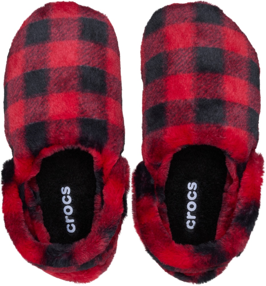 Crocs Hausschuh »Classic Buff Check Cozzy Slipper«  Pantoffel, Mule mit kariertem Muster