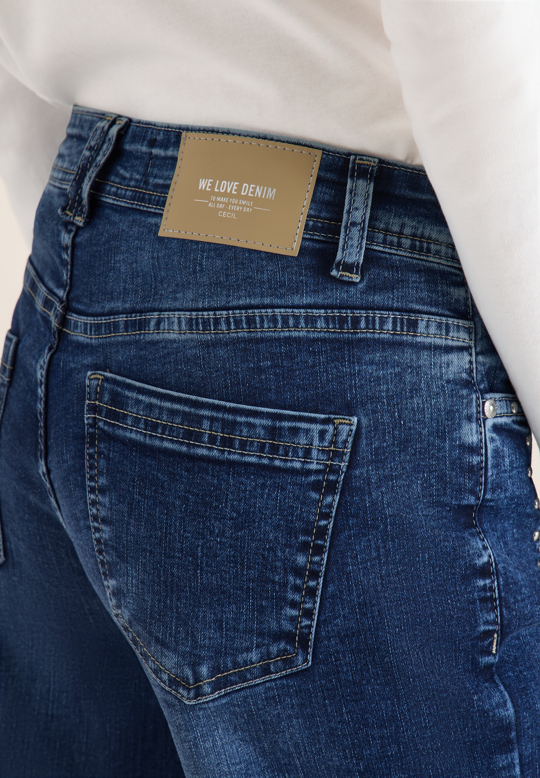 Cecil 5-Pocket-Jeans »Style NEELE« mit dekorativen Nieten