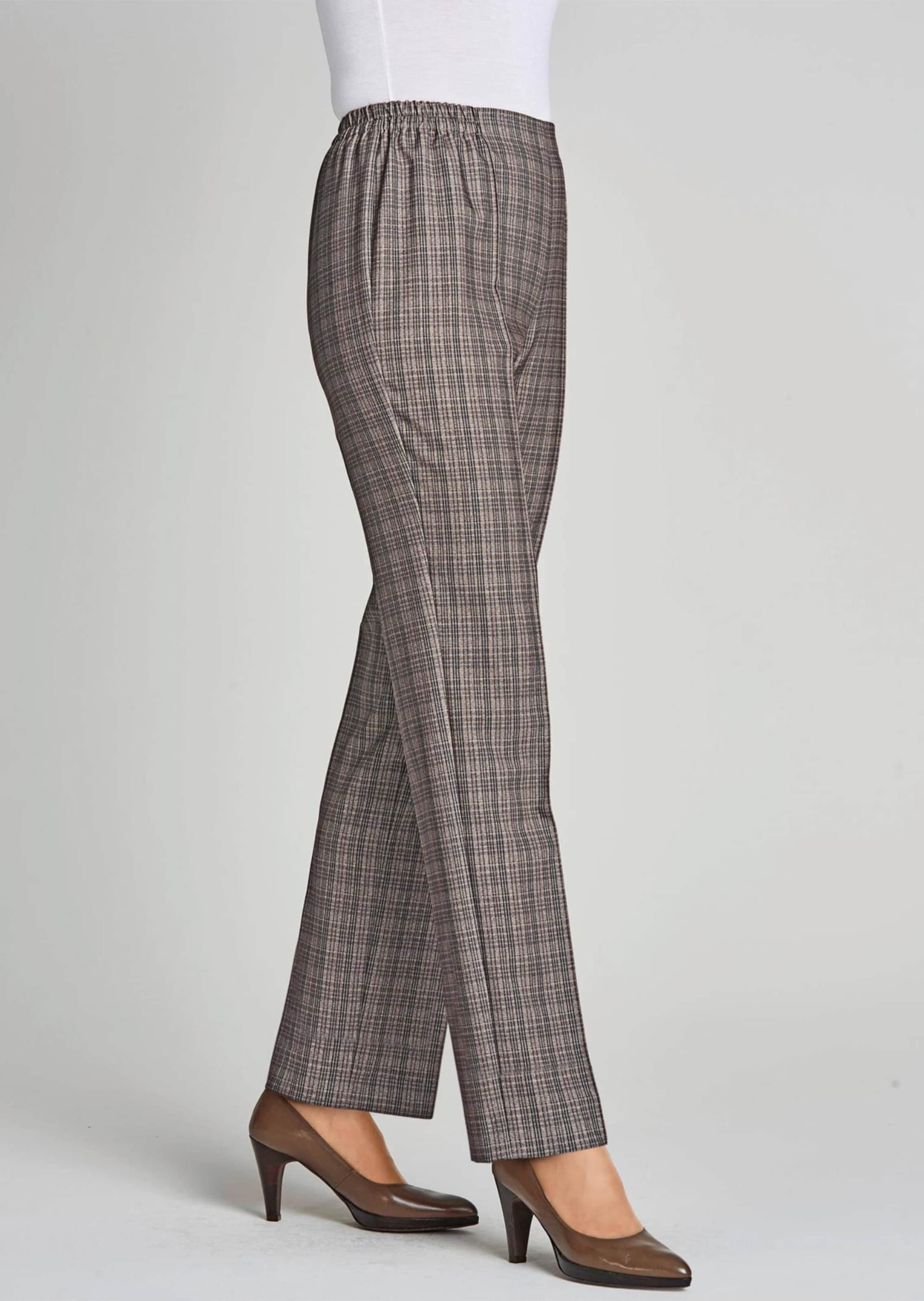 GOLDNER Schlupfhose »Kurzgröße Re-fresh Karoschlupfhose«