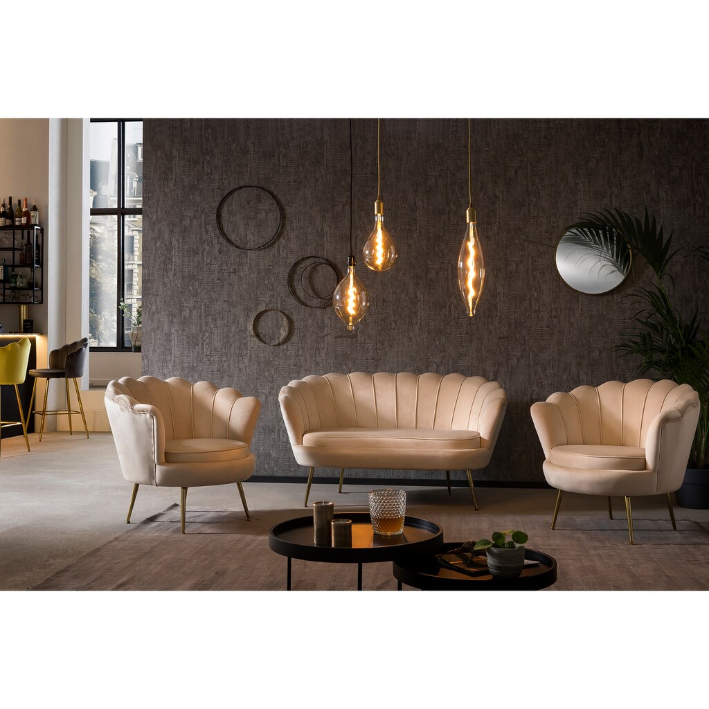 SalesFever 2-Sitzer »Clam«, extravagantes Muscheldesign, Breite 136 cm