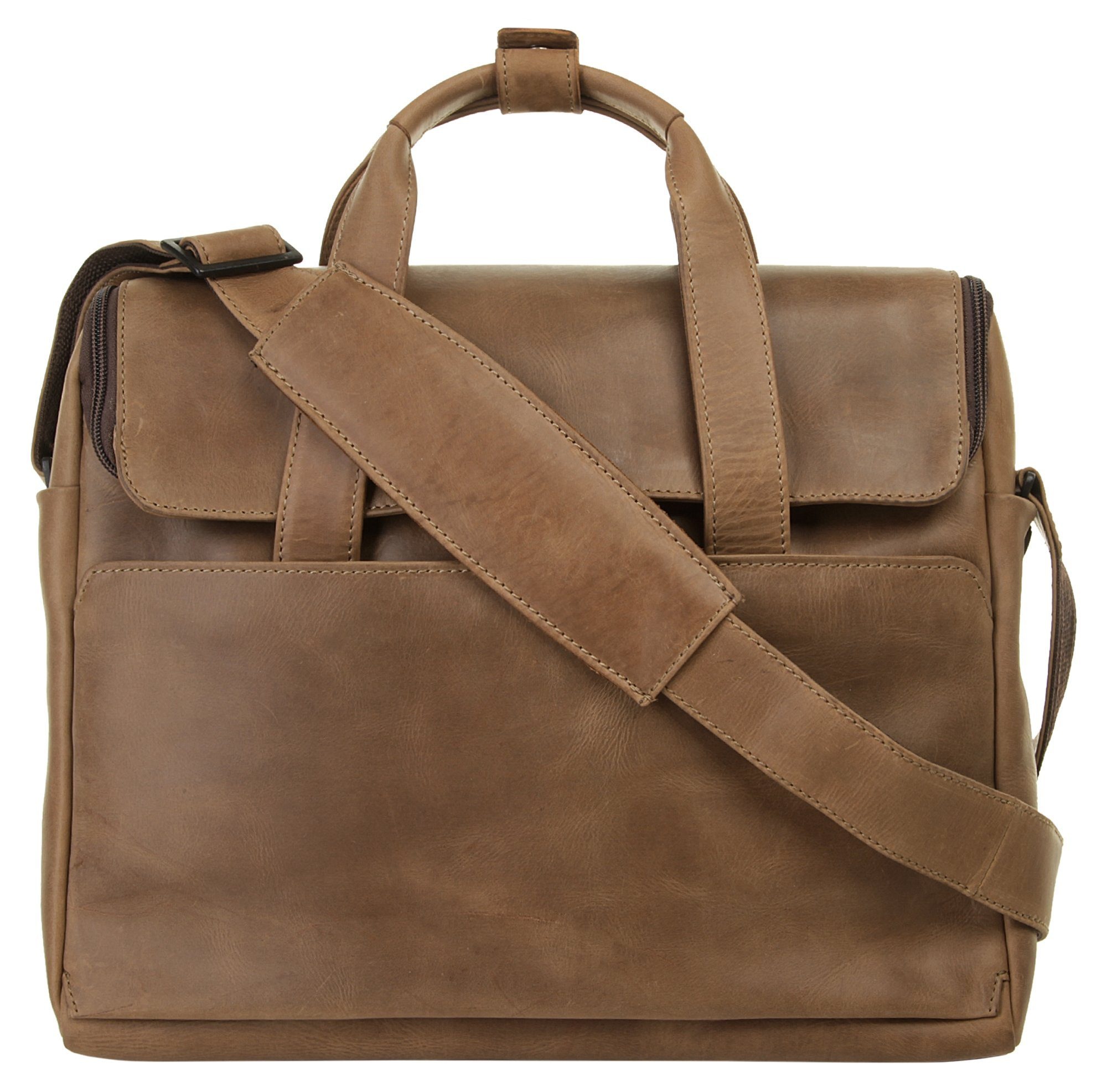 Harold's Laptoptasche »2IN1«, vegetabil gegerbt