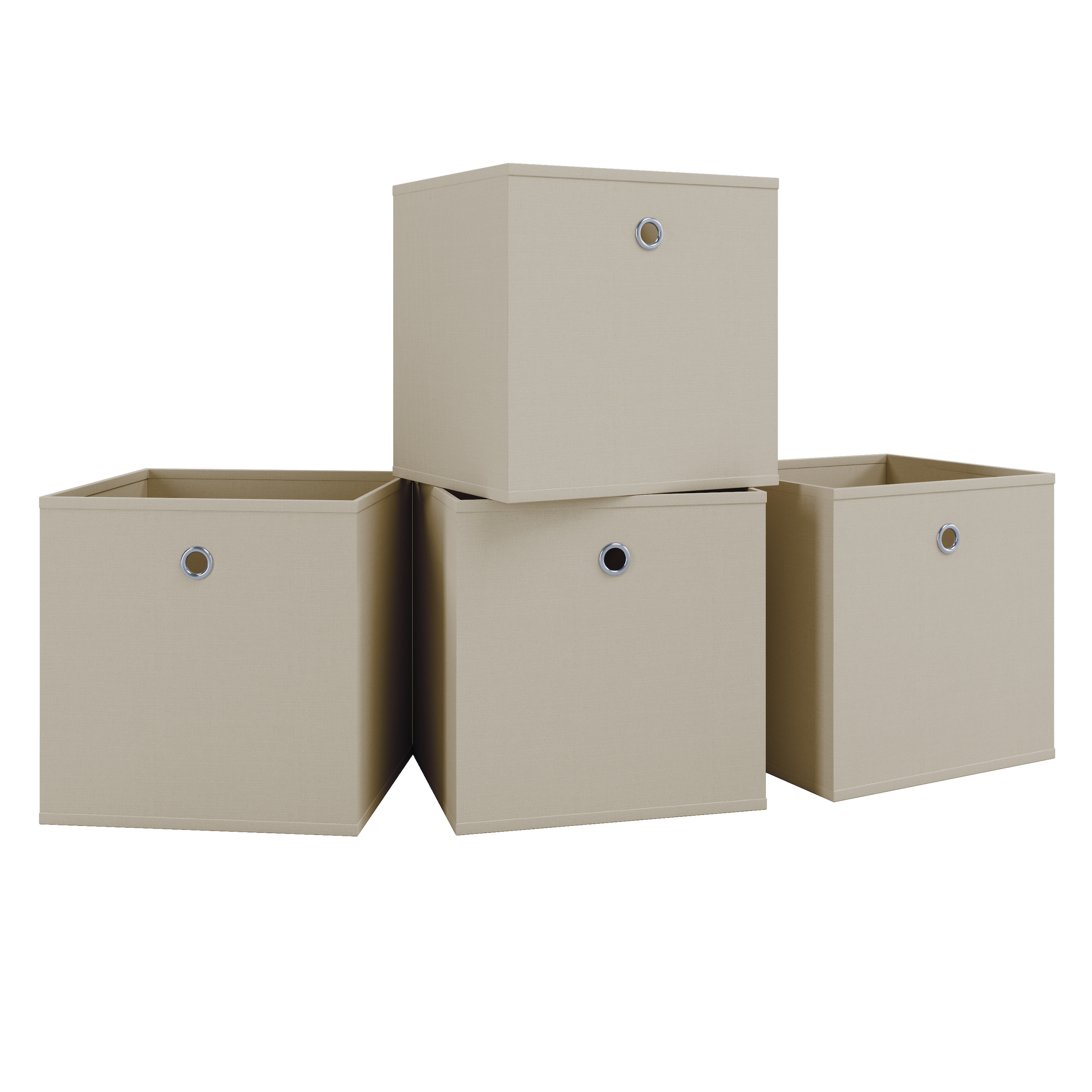 VCM Faltbox »4er Set Faltbox Klappbox Aufbewahrungsbox Boxas«, (4 St., Boxas)