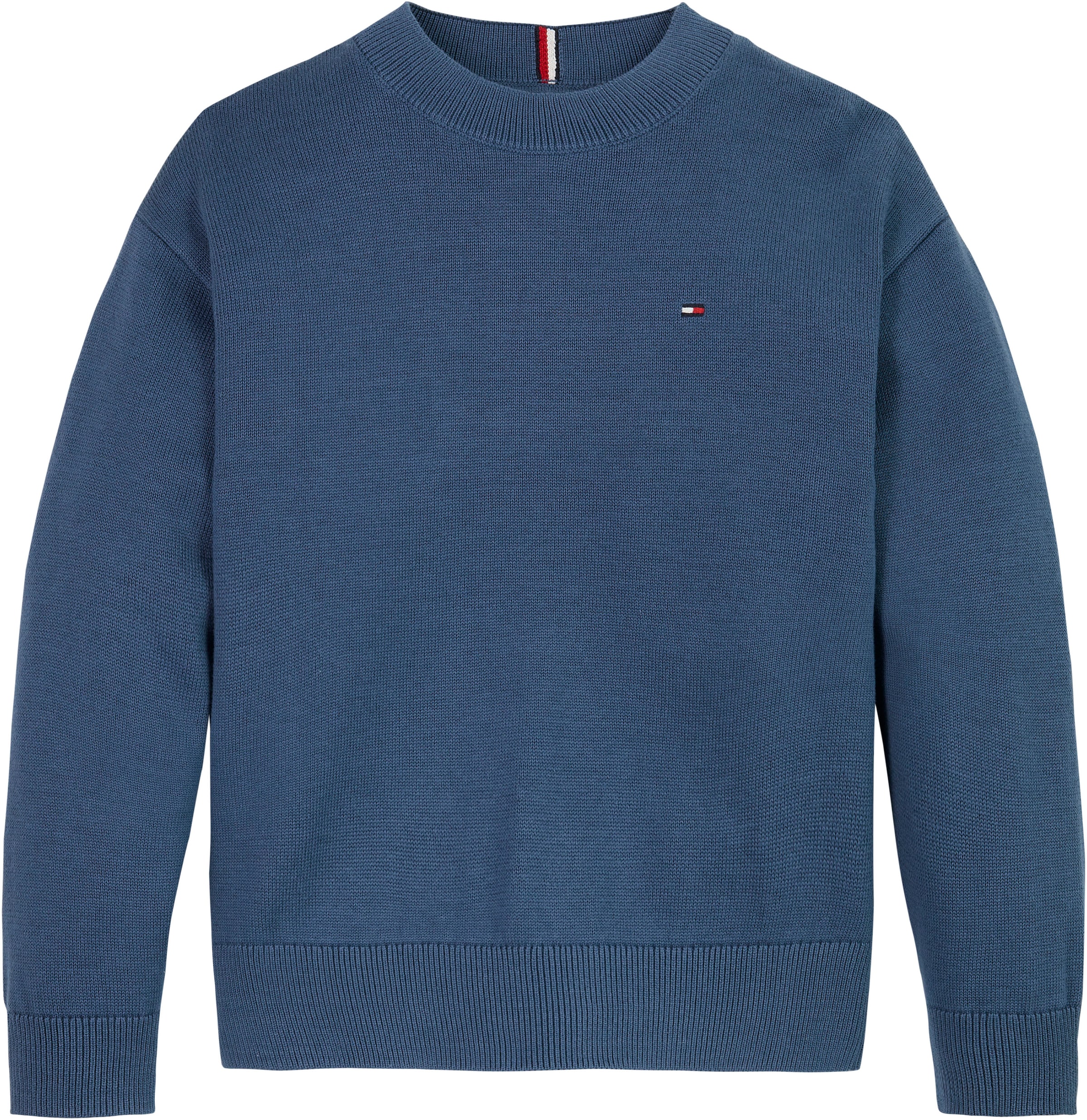 Tommy Hilfiger Strickpullover »ESSENTIAL SWEATER«, Kinder bis 16 Jahre mit Logostickerei