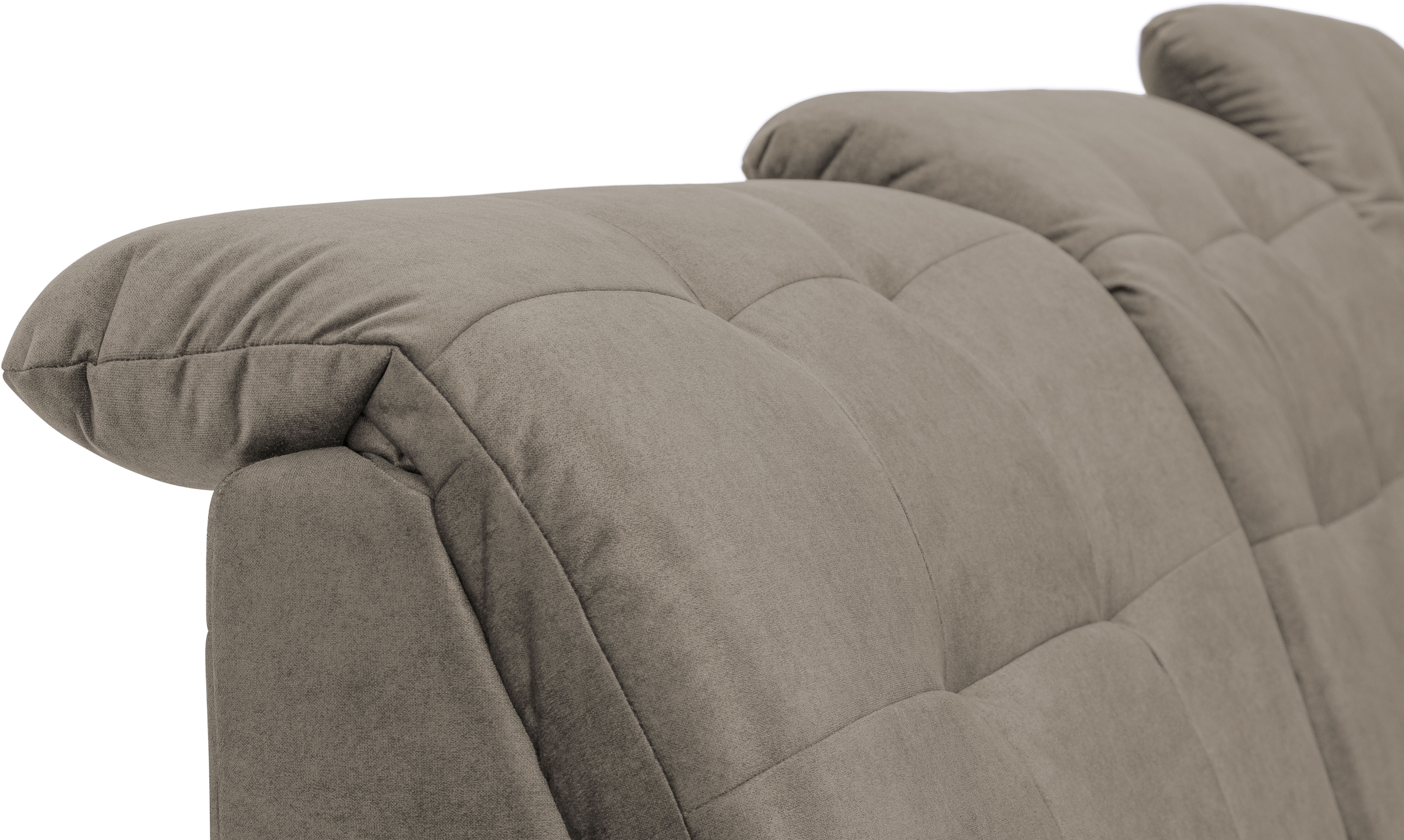 exxpo - sofa fashion Ecksofa »Derby Inkl. Kopfteilverstellung, wahlw. Bett & Bettkasten, L-Form«, mit Kopf- bzw. Rückenverstellung