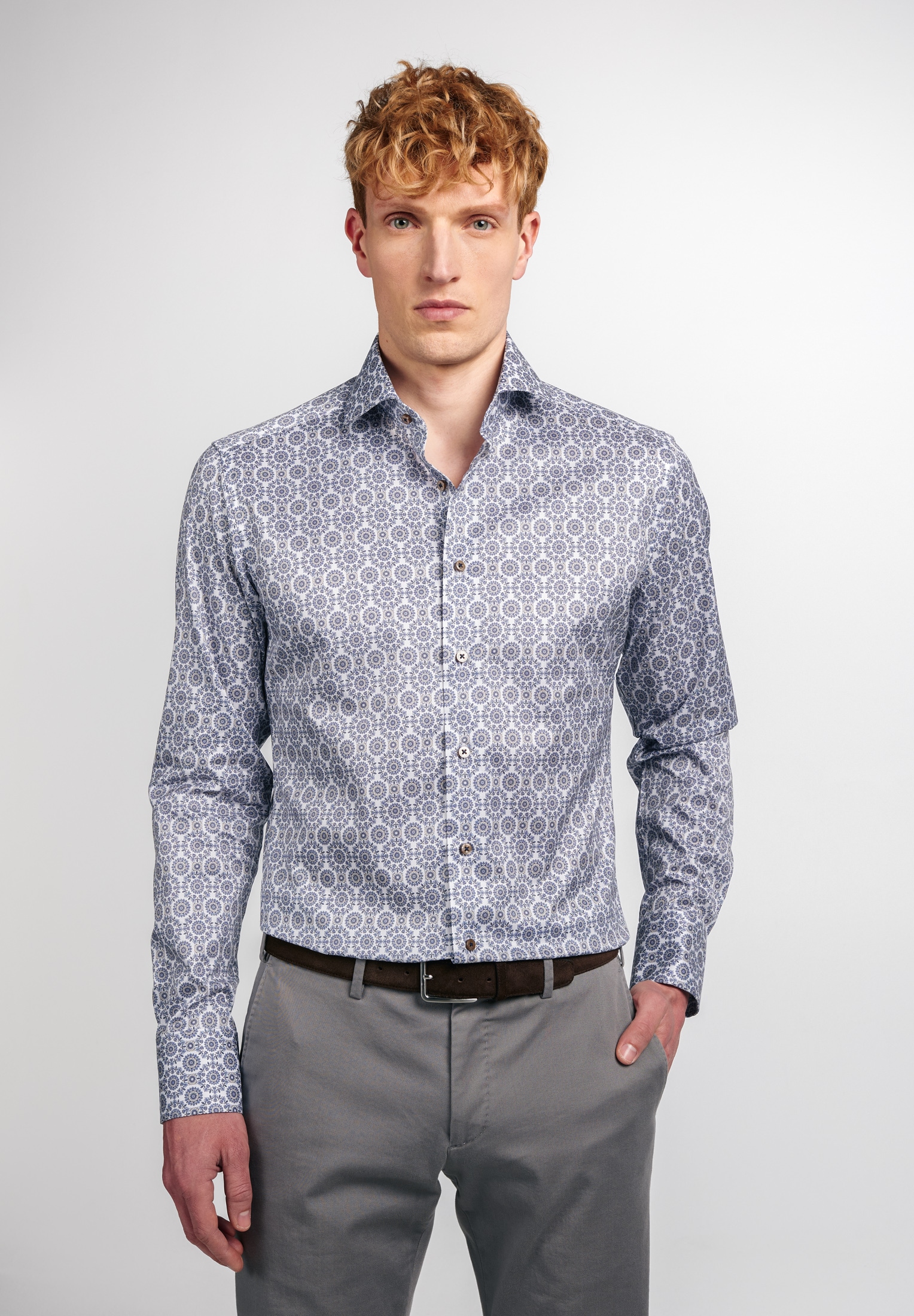 Eterna Langarmhemd »SLIM FIT« NON IRON (bügelfrei)