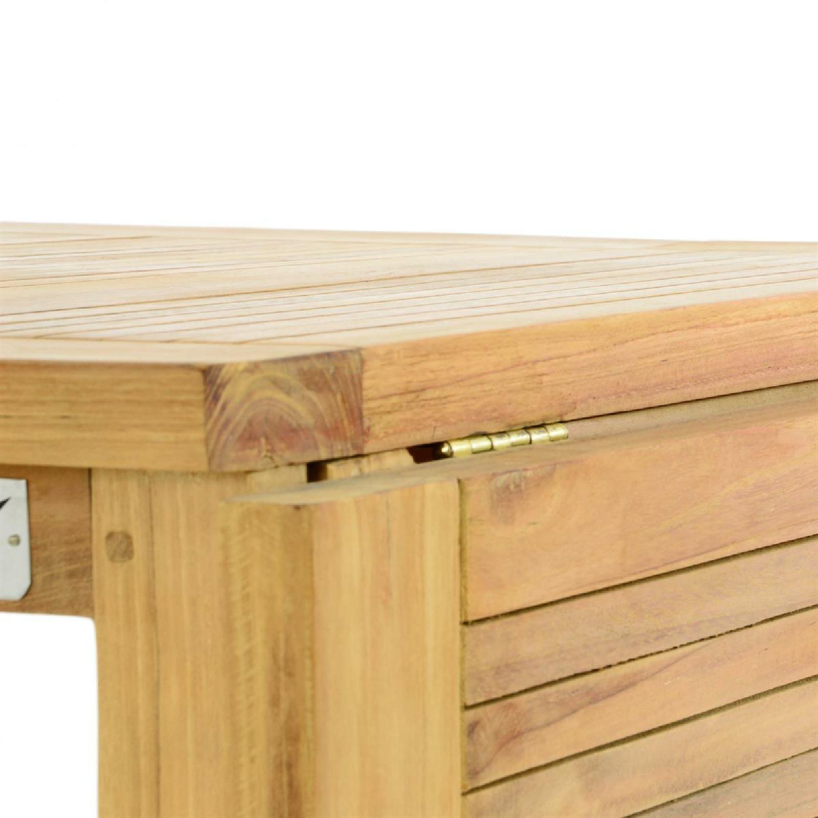 VCM Gartentisch »Balkontisch Gartentisch Tisch Klapptisch Holz Teak«