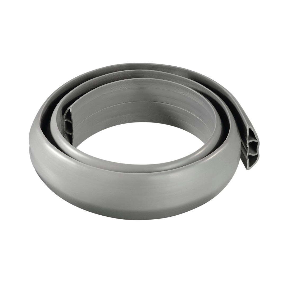 Hama Kabelkanal »Flexibler Kabelkanal,180 x 6 x 1 cm, PVC, Grau«, selbstklebend, halbrund, plastikfrei, universell kürzbar