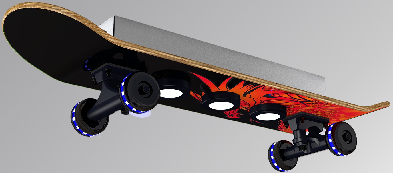 EVOTEC LED Deckenleuchte »Dragon«, 7 Skateboard-Design, online Wheels OTTO Rollen Cruiser, Easy - flammig-flammig, bei