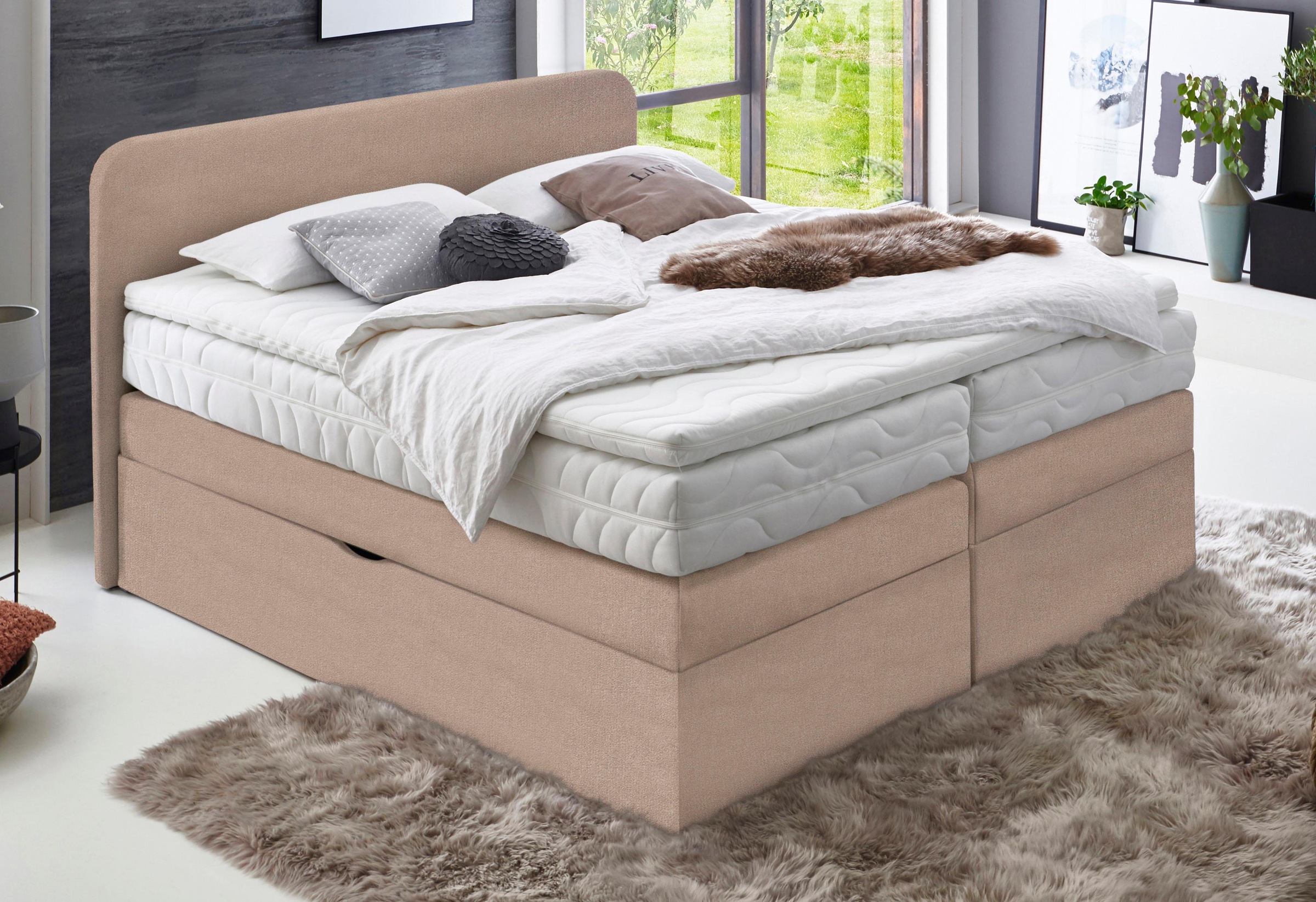 Westfalia Schlafkomfort Boxspringbett wahlweise mit Bettkasten