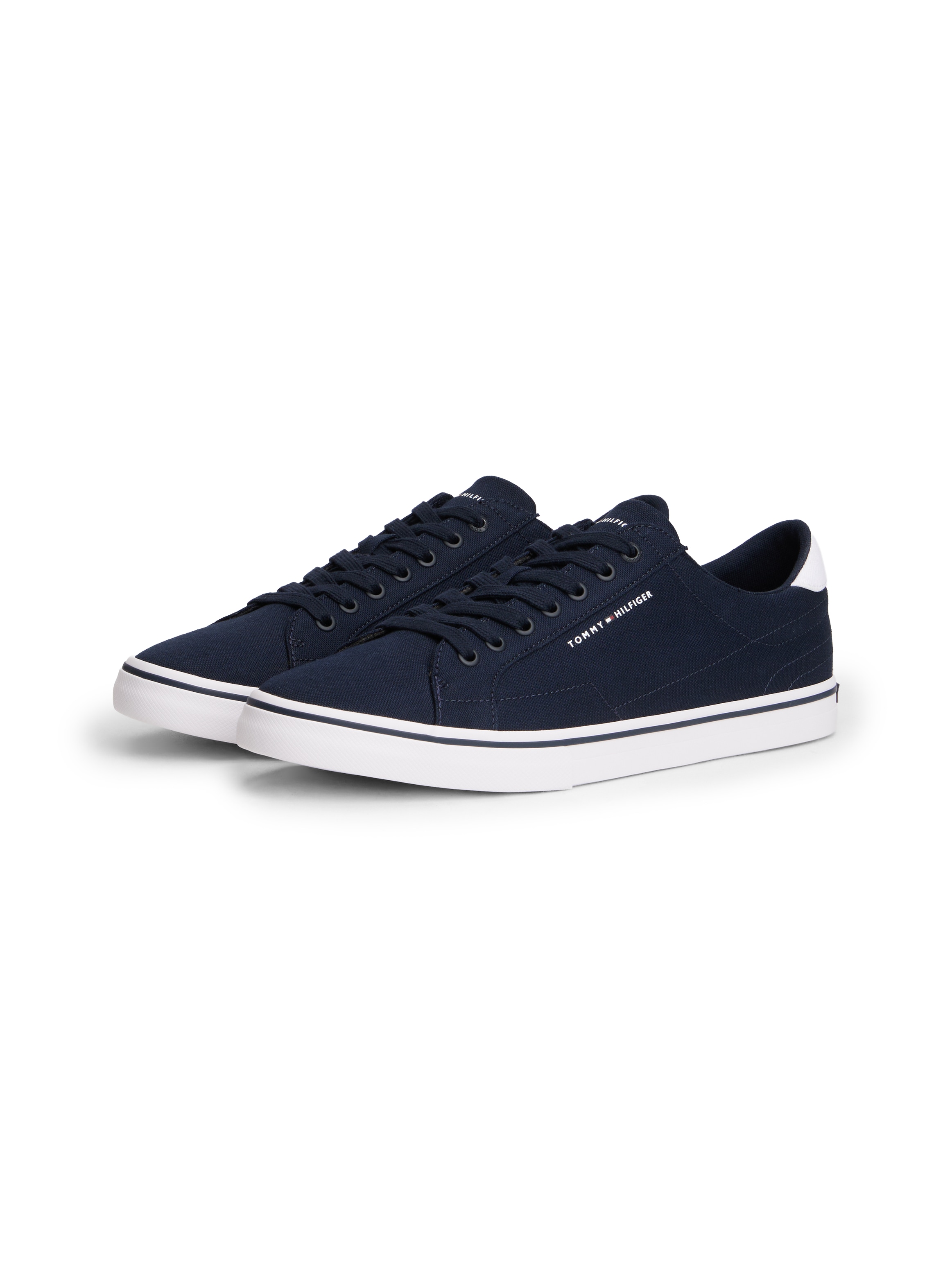Tommy Hilfiger Sneaker »VULC CORE LONG LACE«  Freizeitschuh, Halbschuh, Schnürschuh mit Kontrastbesatz an der Ferse