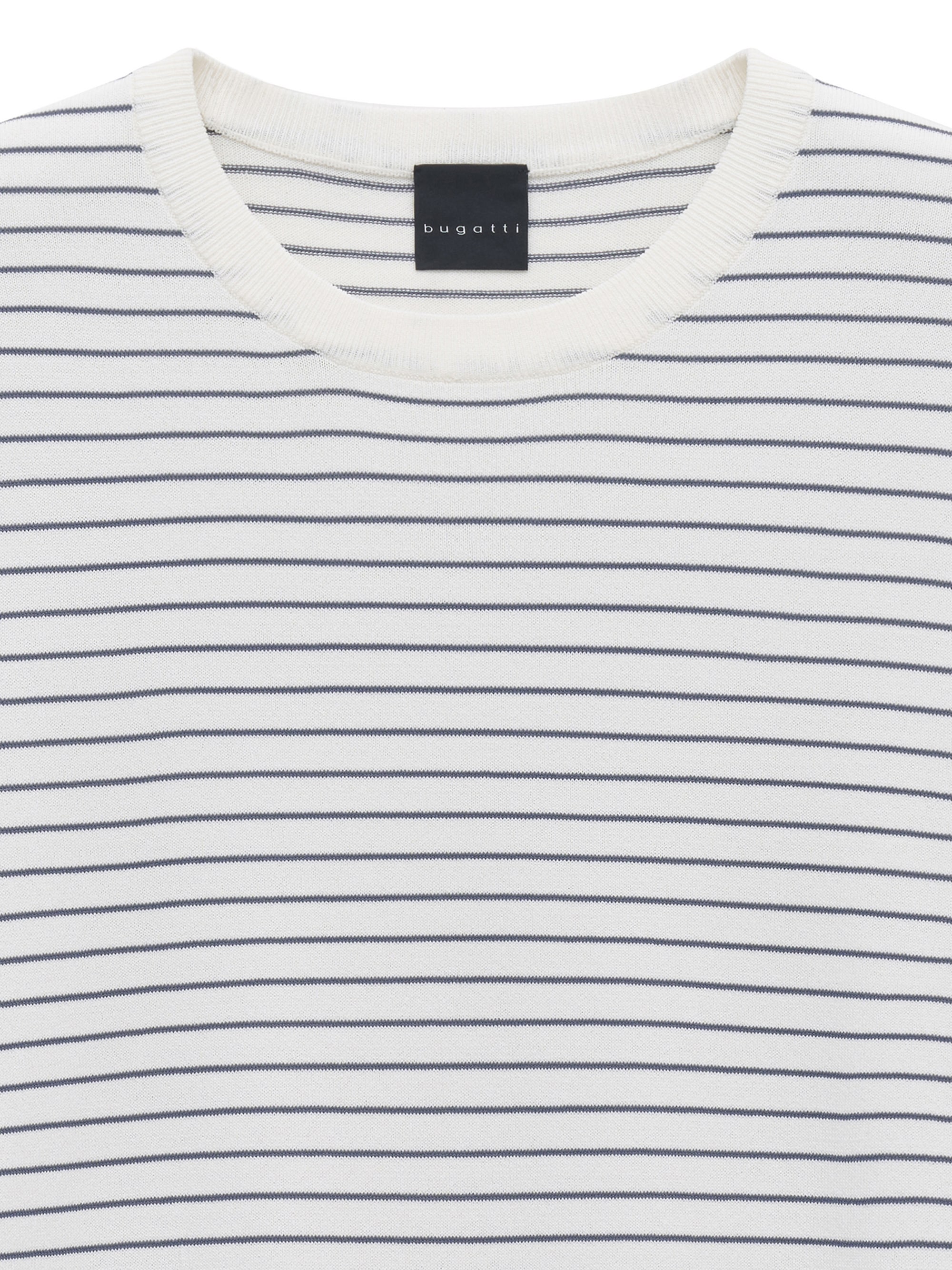 bugatti T-Shirt »Regular Fit« Regular Fit Gestreift Rundhals