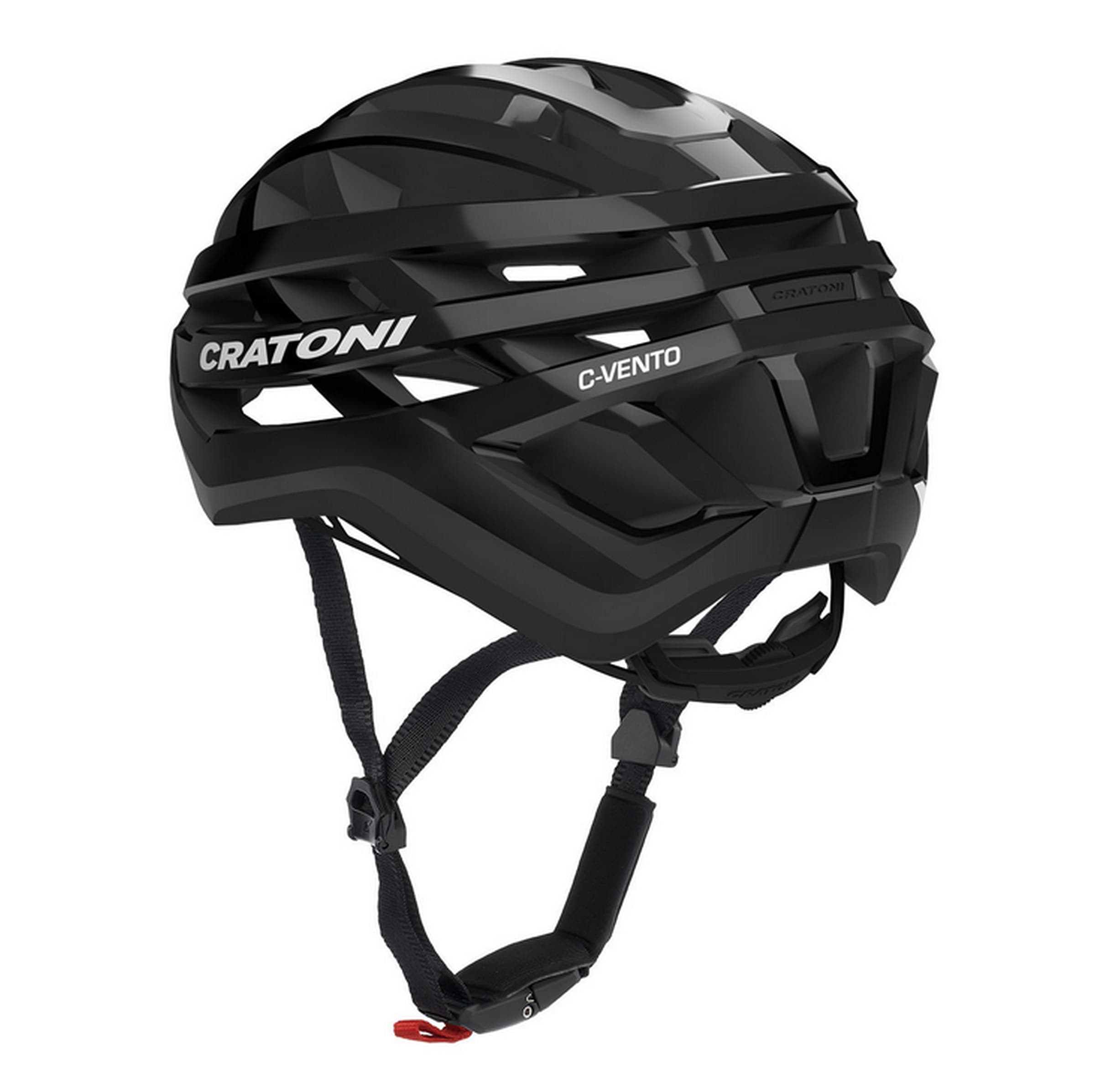 Cratoni Fahrradhelm »Gravel-Helm C-Vento, schwarz glänzend«